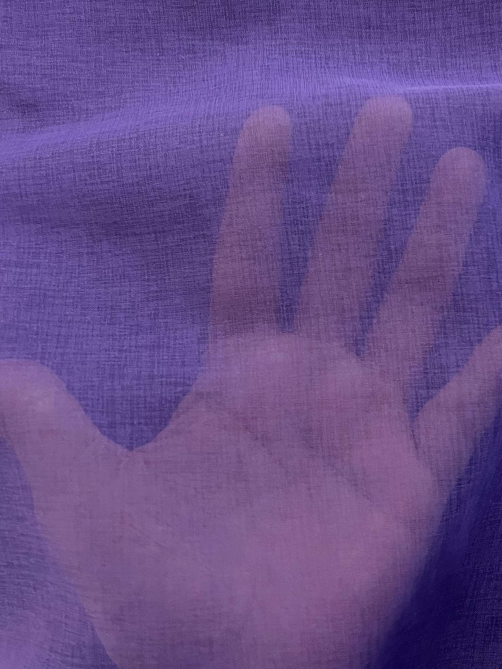 Japanese Polyester Gauze Chiffon in Purple 