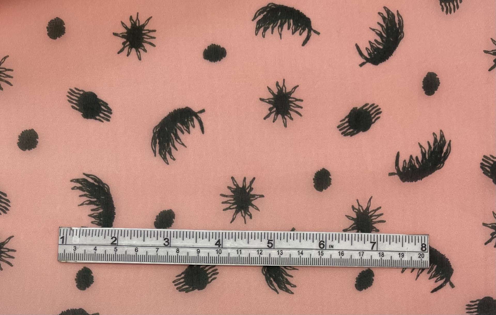 100% Silk Satin Organza Print Fabric in Warehouse