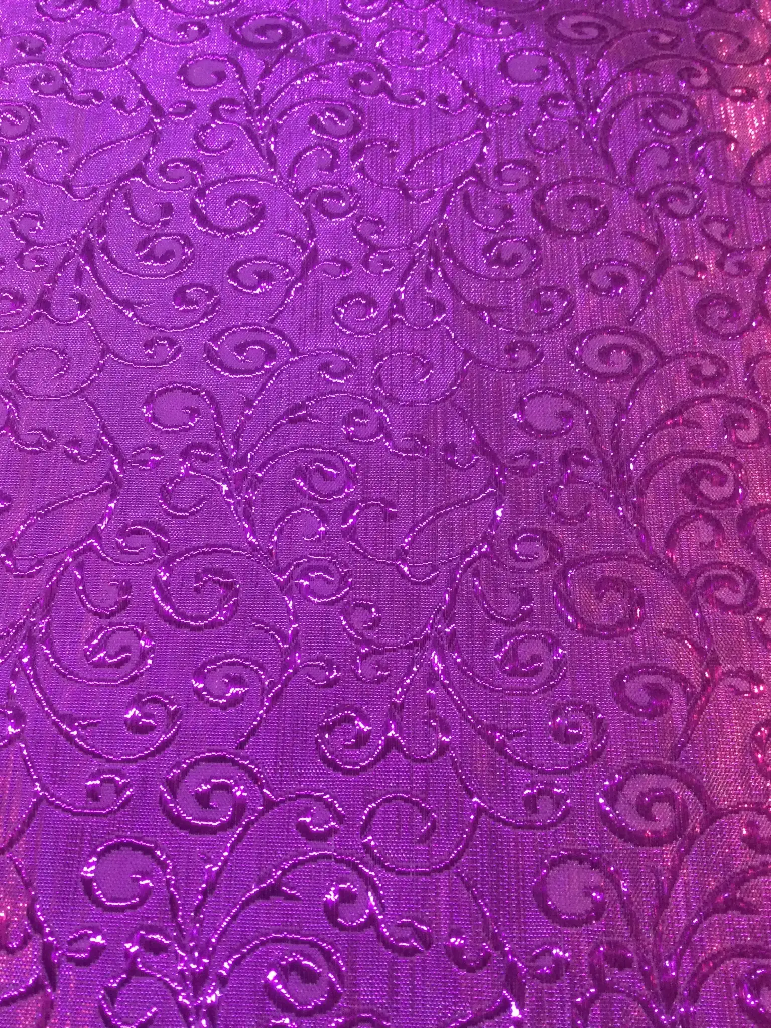Metallic Swirl Jacquard in Purple
