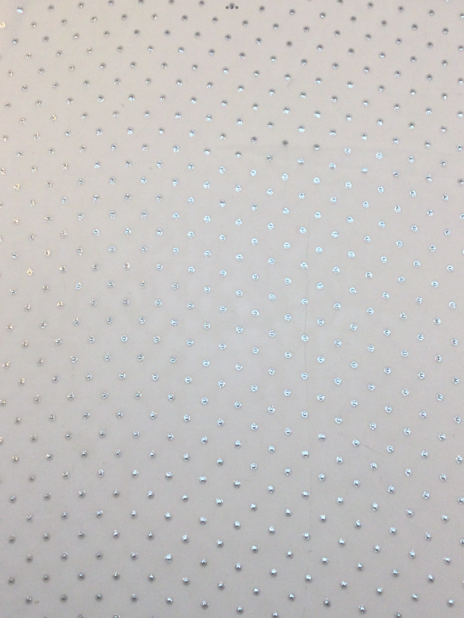 Silk Chiffon with Woven Lurex Dots in White and Silver