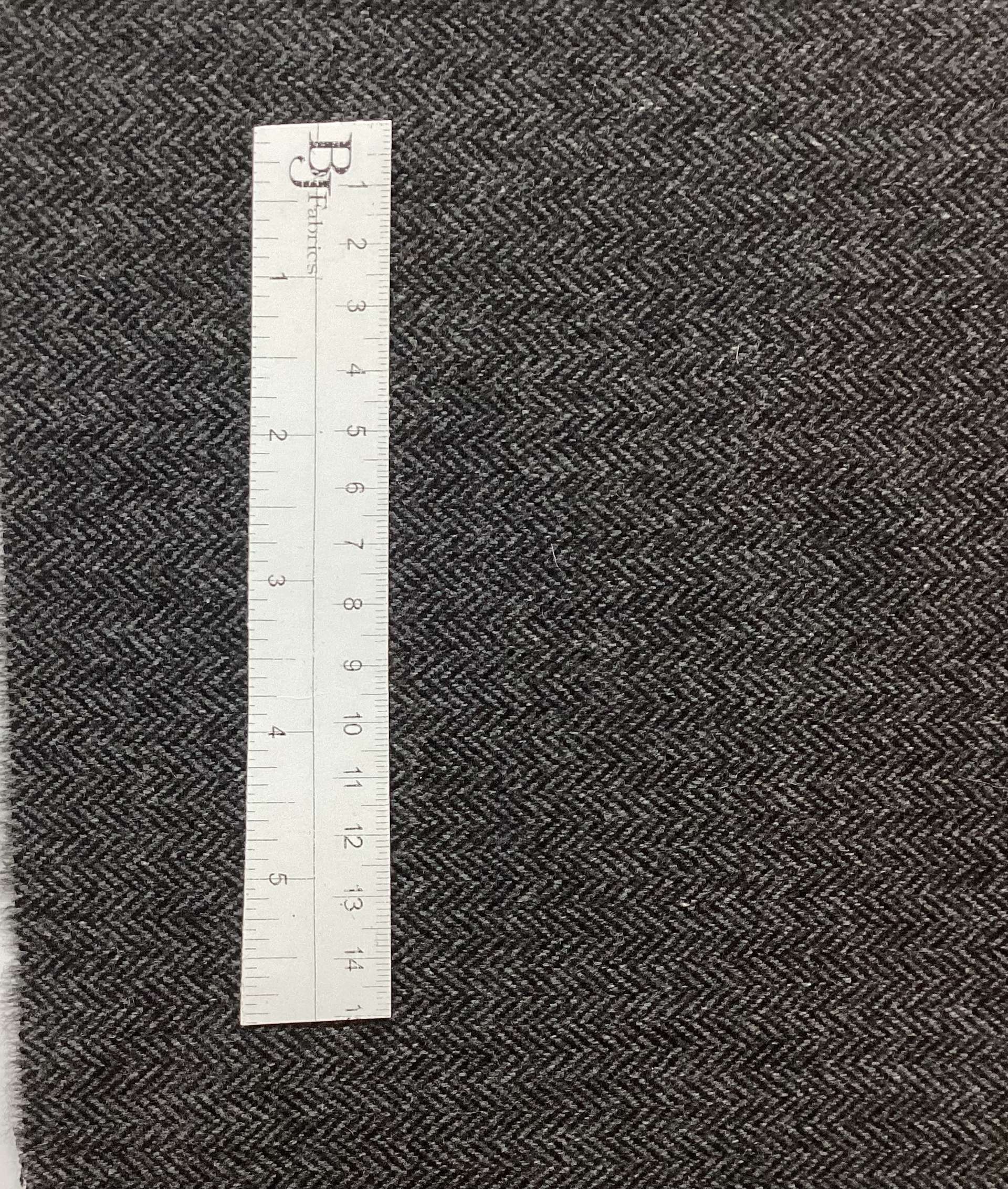 Made in Italy 100% Cashmere Herringbone In Oxford Gray