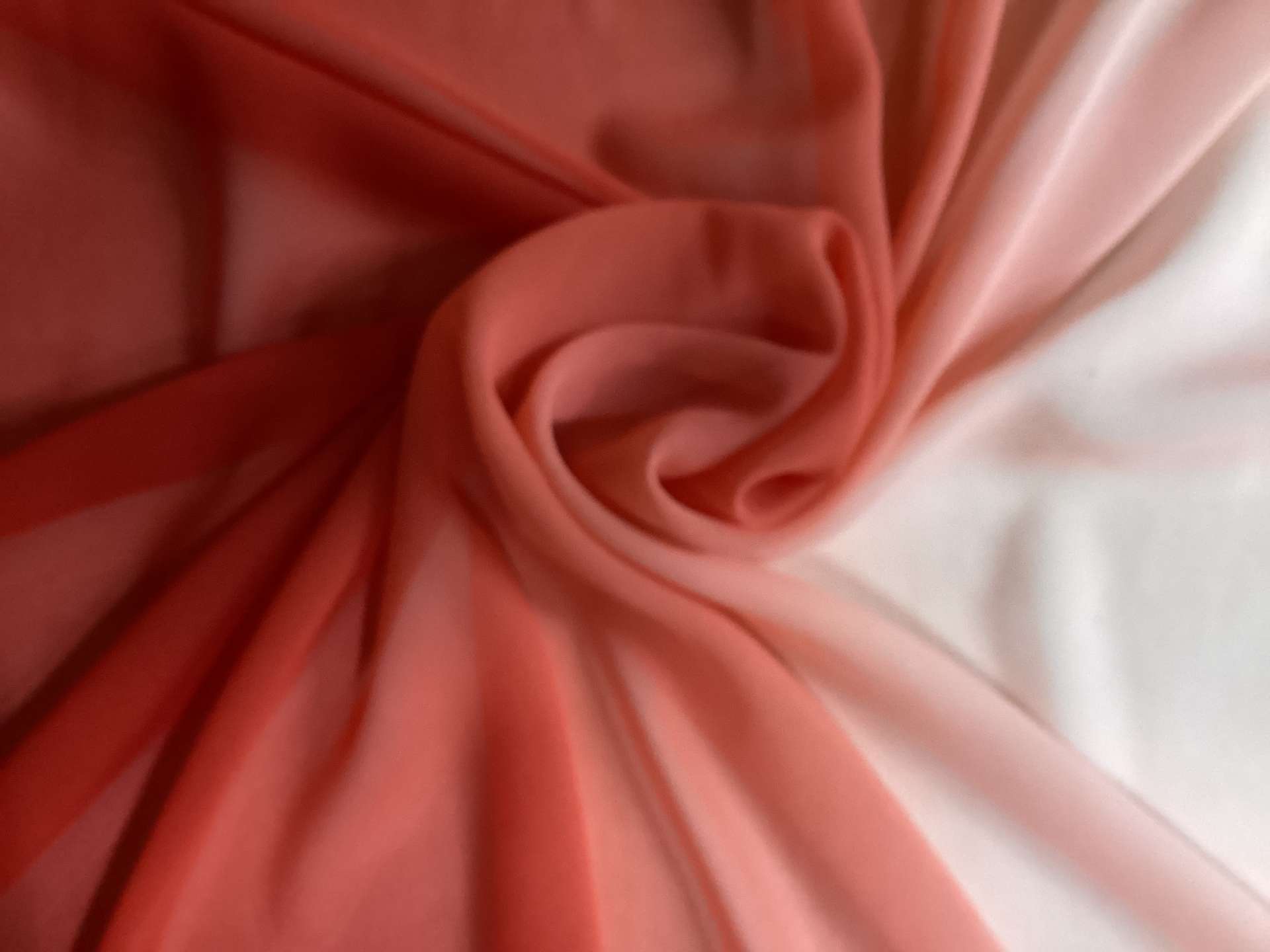 Ombre Polyester Chiffon in Red