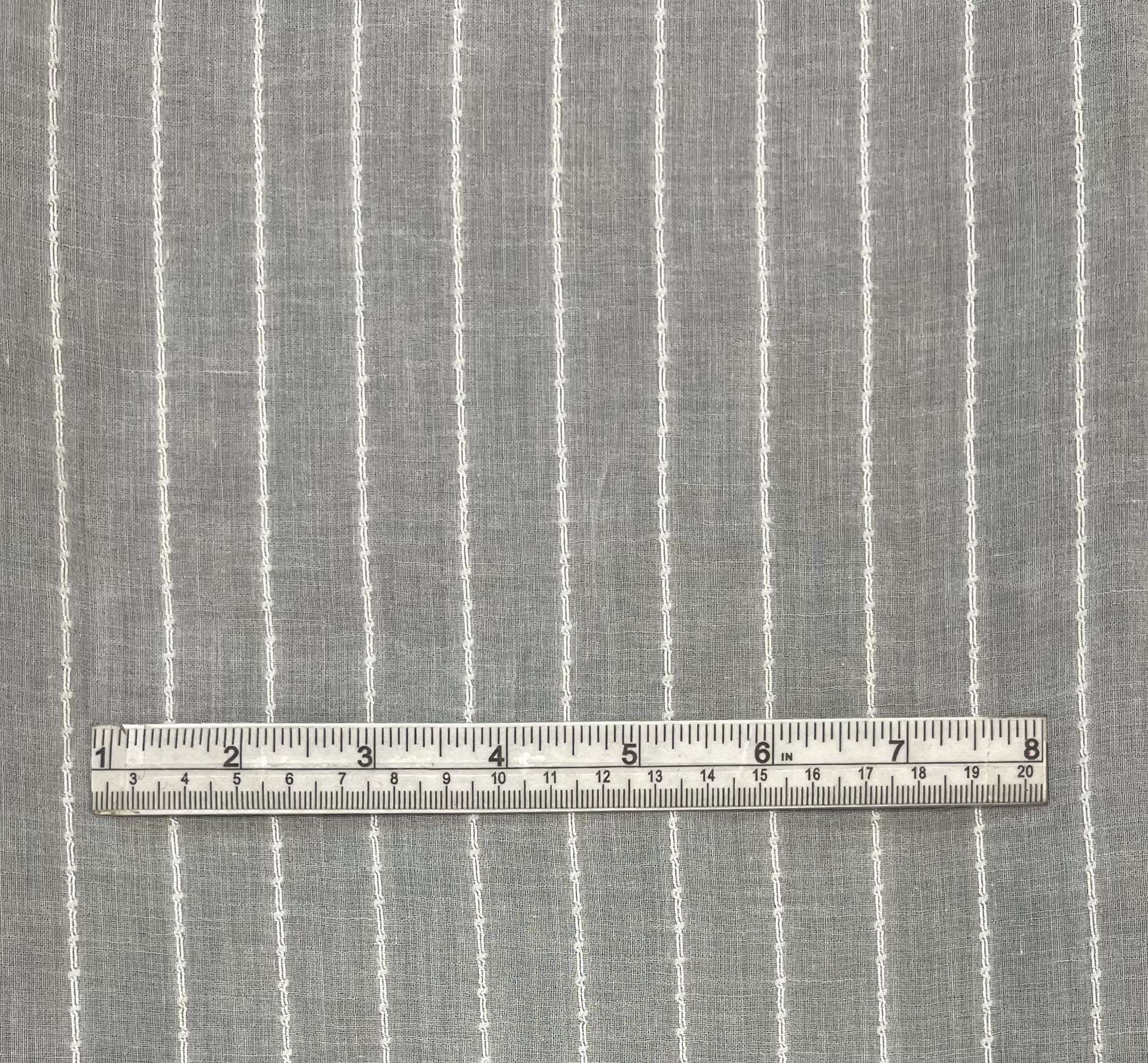 Swiss Embroidered Cotton Voile in White 