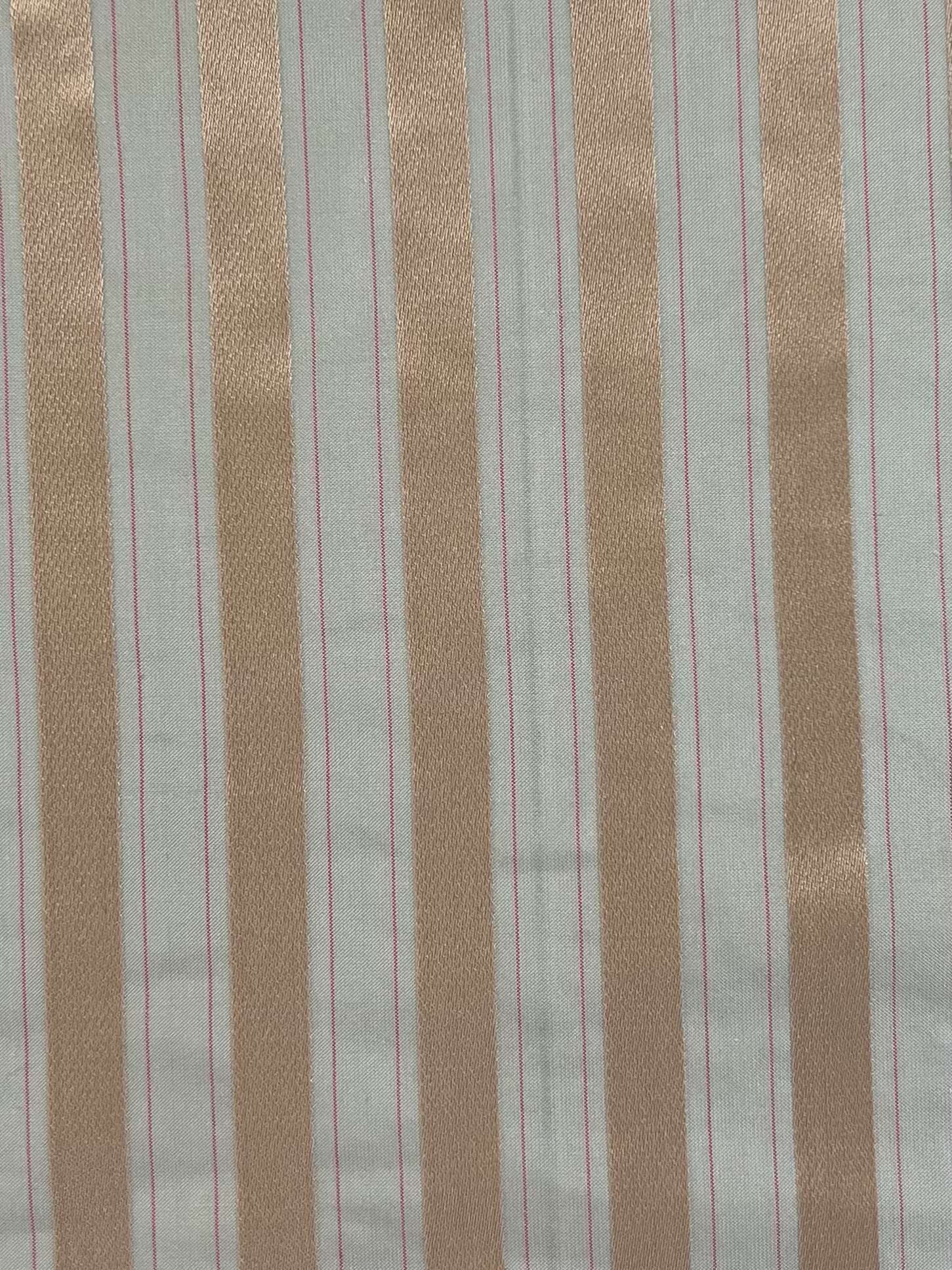 SILK/COTTON TAFFETA OTTOMAN STRIPE