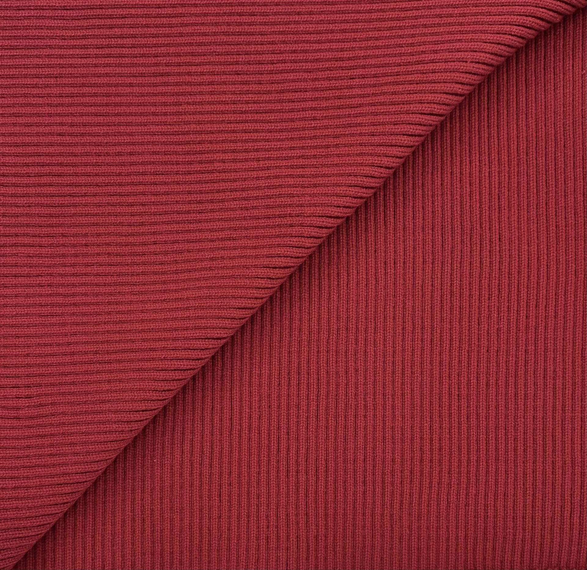 Made In The USA Acrylic Rib Knit in Scarlet Red