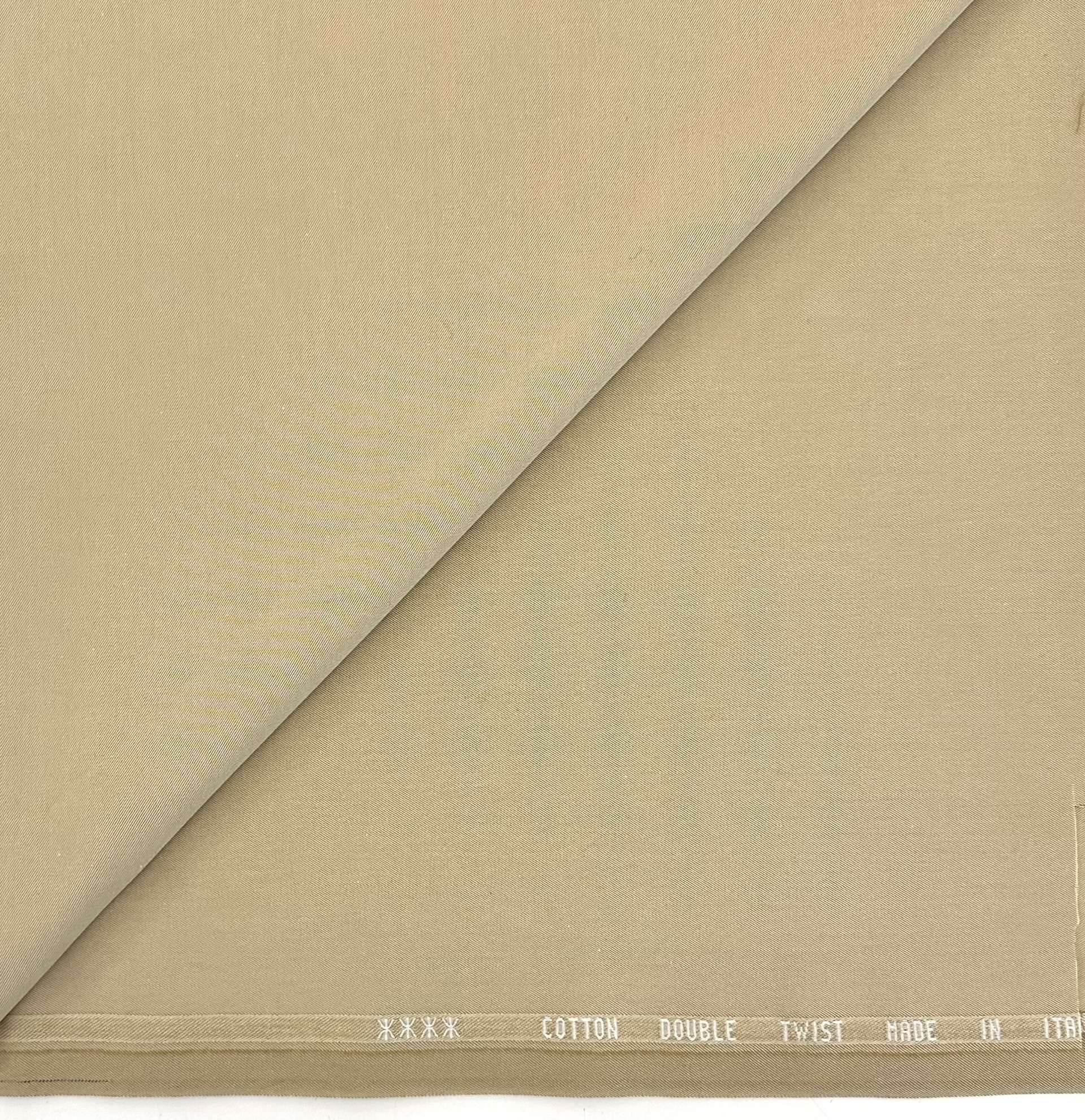 Italian Extra Fine Double Twisted Twill in Beige