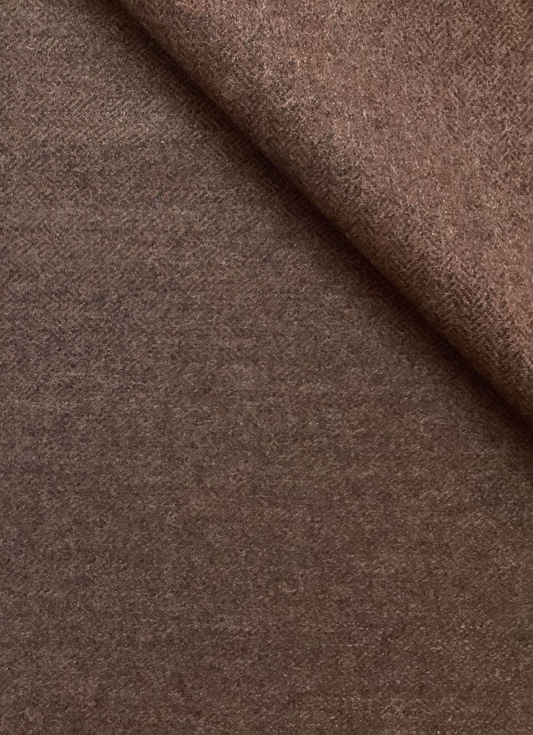 Made in Austria100% Wool Herringbone In Red Mahogany 