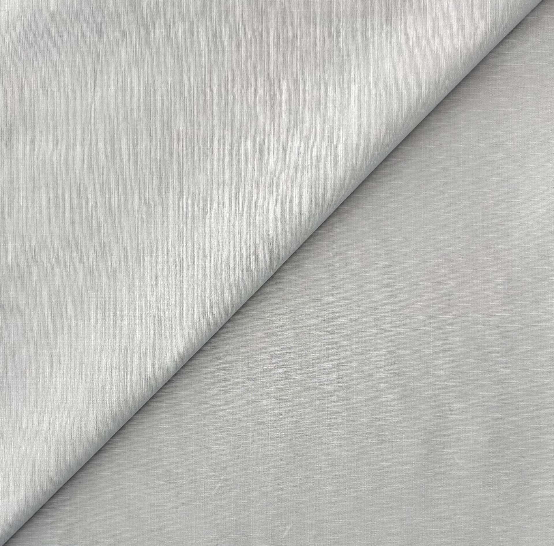 Cotton Ripstop in Silver Grey
