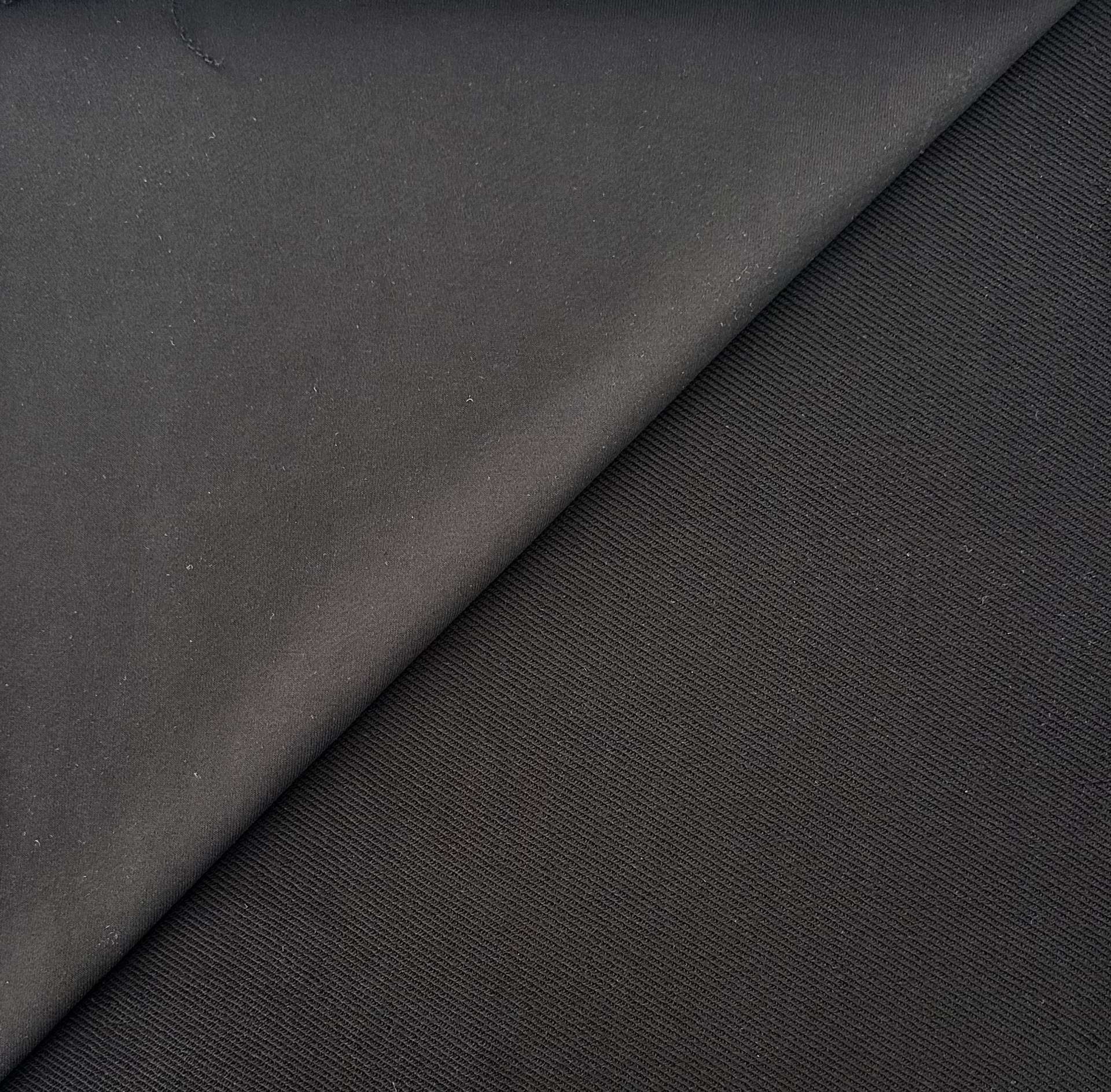 Imported Cotton French Terry Knit in Black