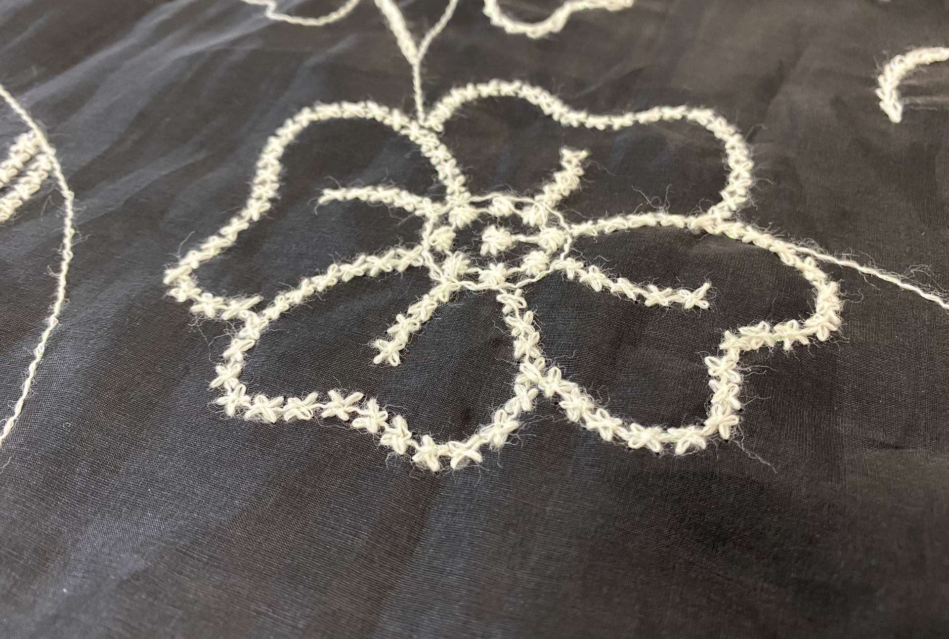 Embroidered Silk Organza 
