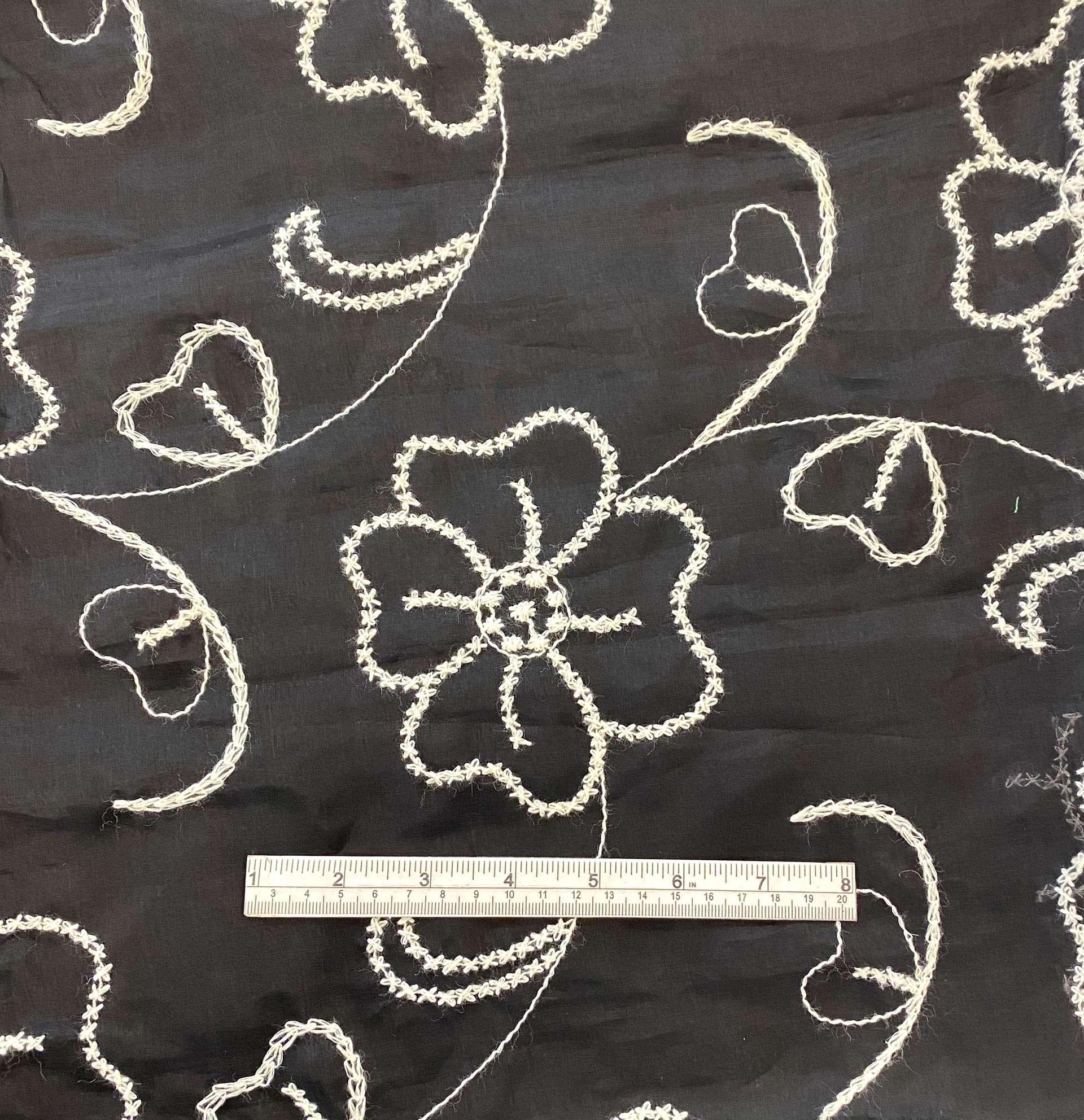 Embroidered Silk Organza 