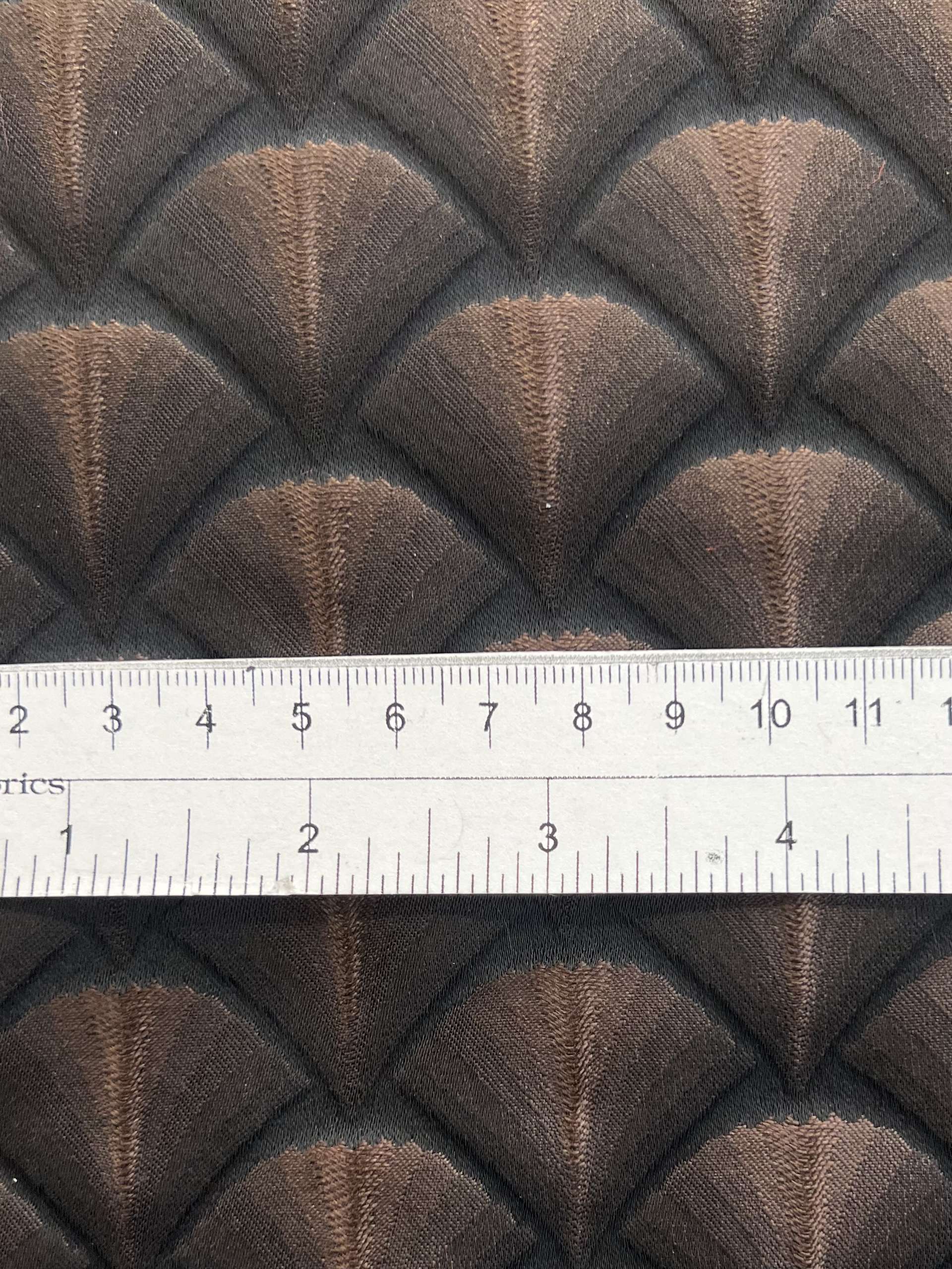 Metallic Jacquard in Brown Black