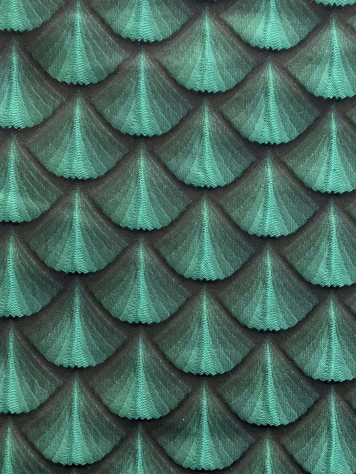 Metallic Jacquard in Green Black