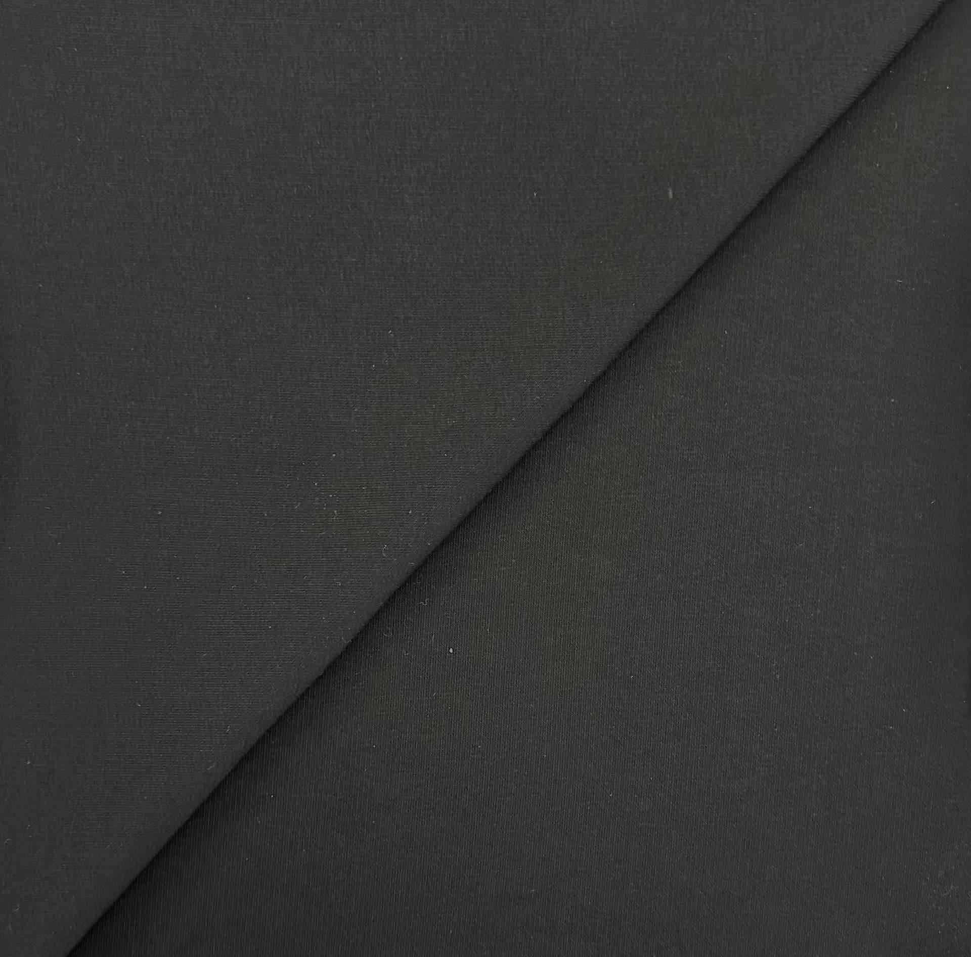 Imported Cotton Blend Sweatshirt Fleece in Black