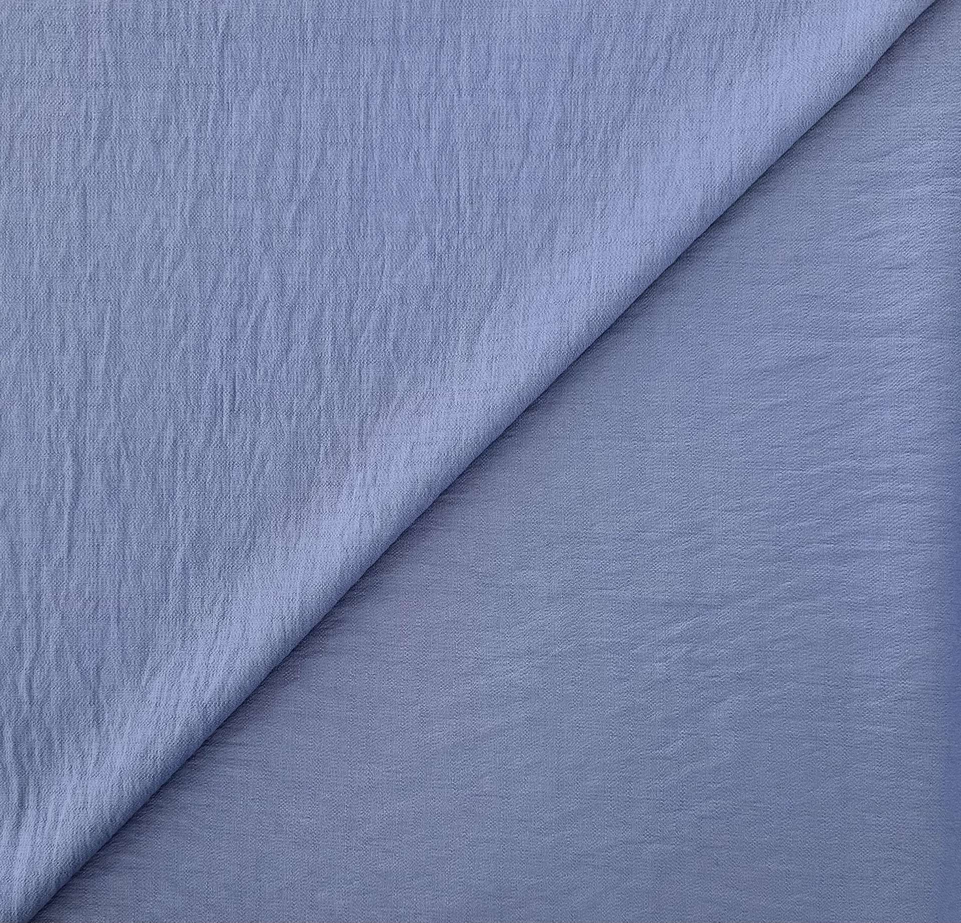 Rayon Nylon Textured Crepe in Cornflower