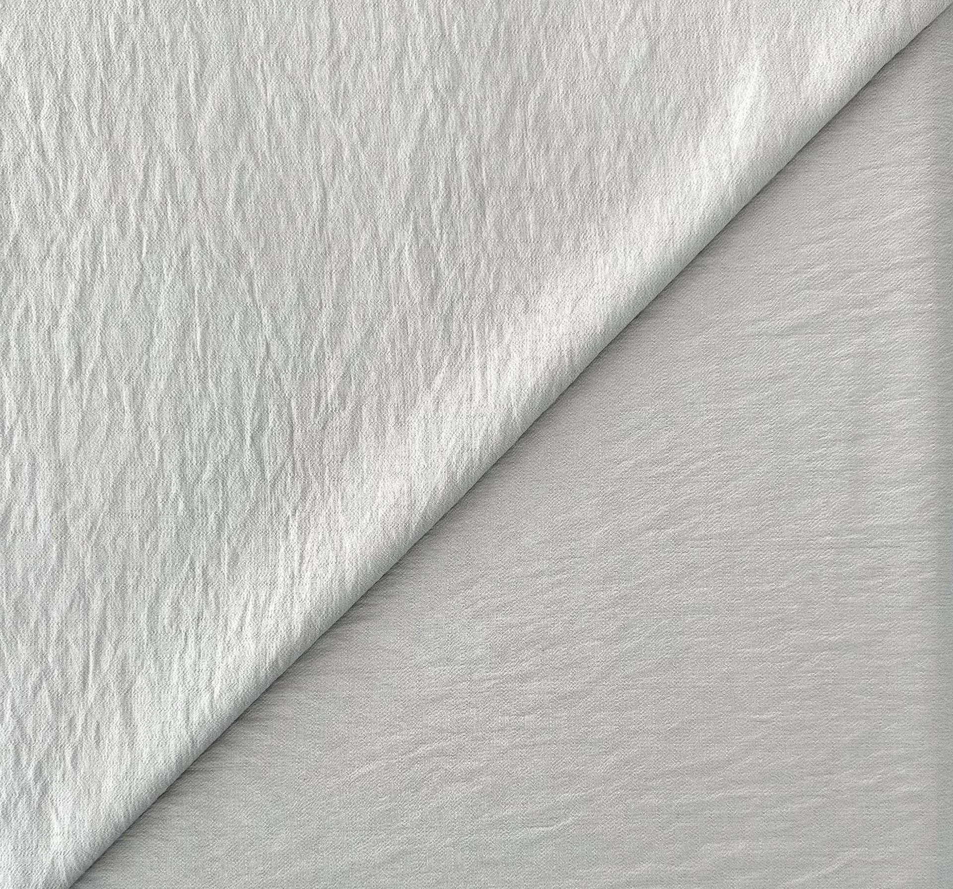 Rayon Nylon Textured Crepe in Silver Grey