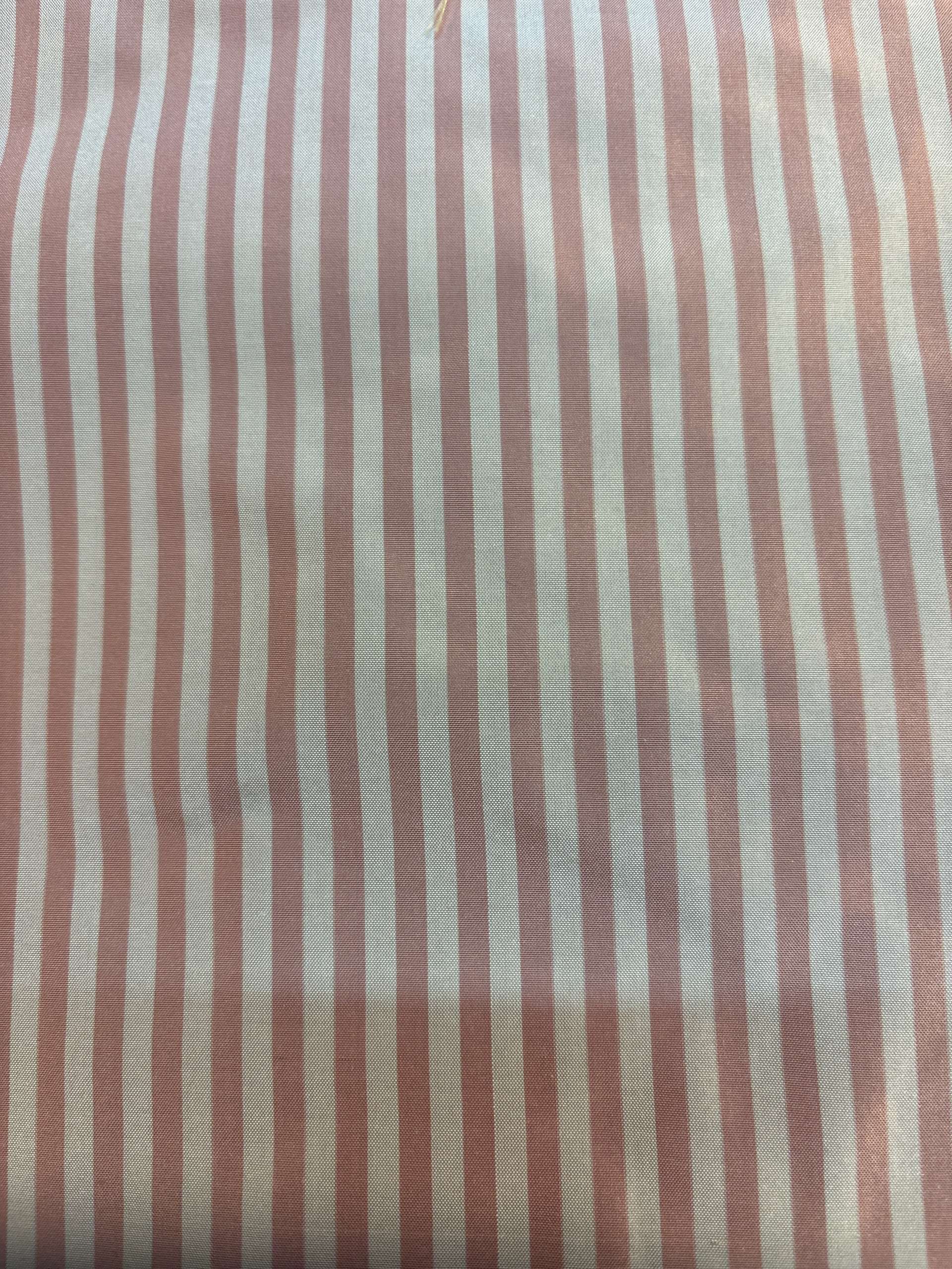 100% SILK TAFFETA STRIPE