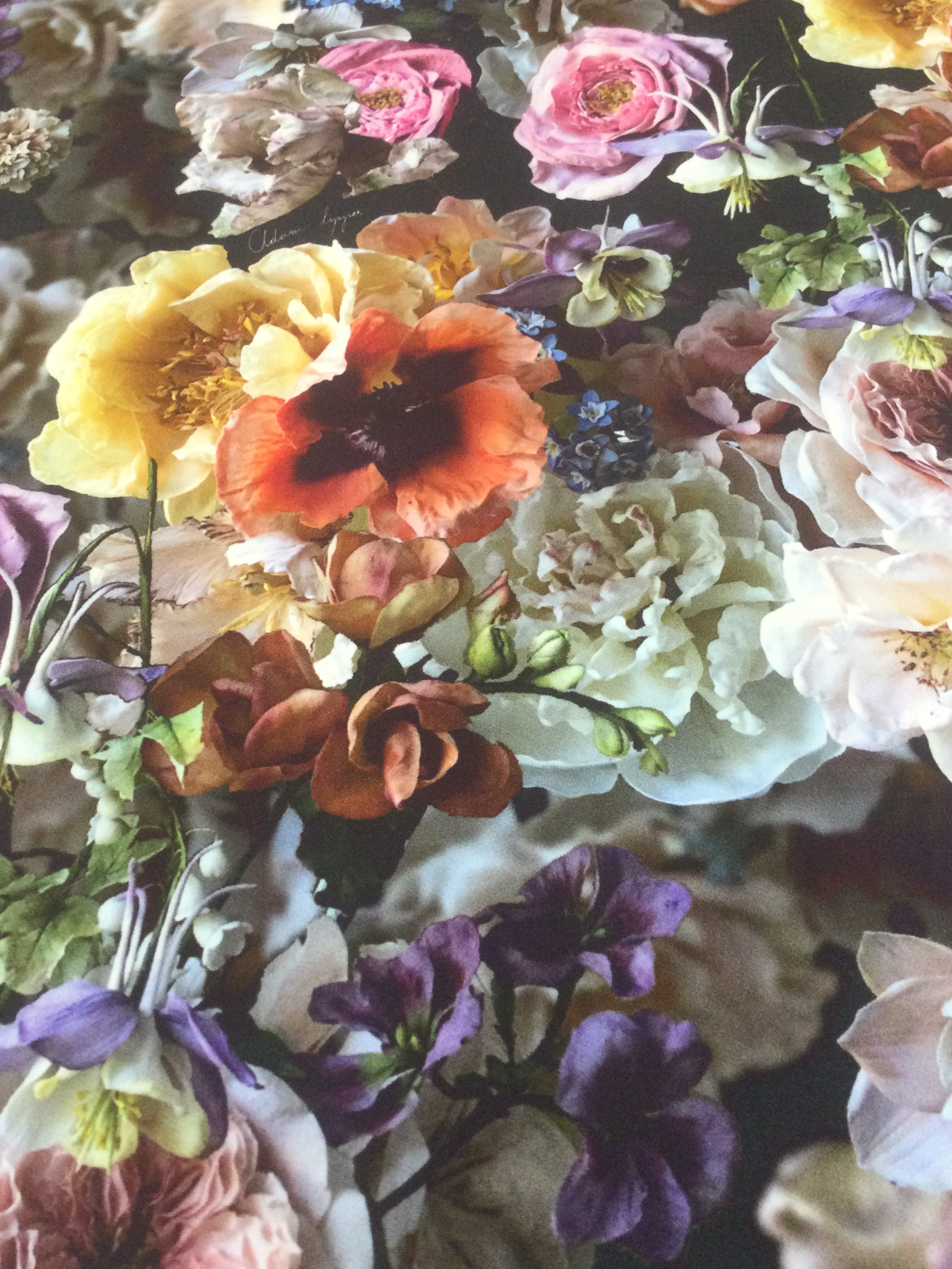 Made in Italy Floral Printed 6-Ply Viscose Crepe