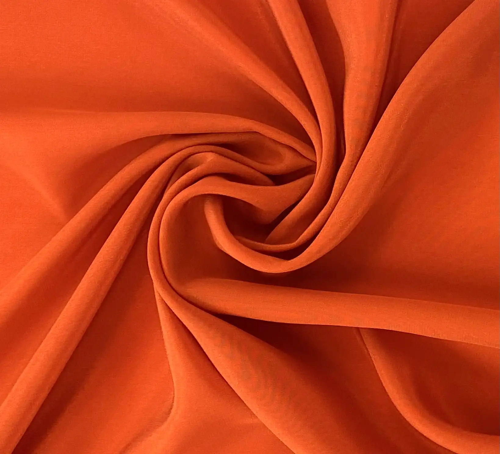Silk Crepe de Chine in Clay