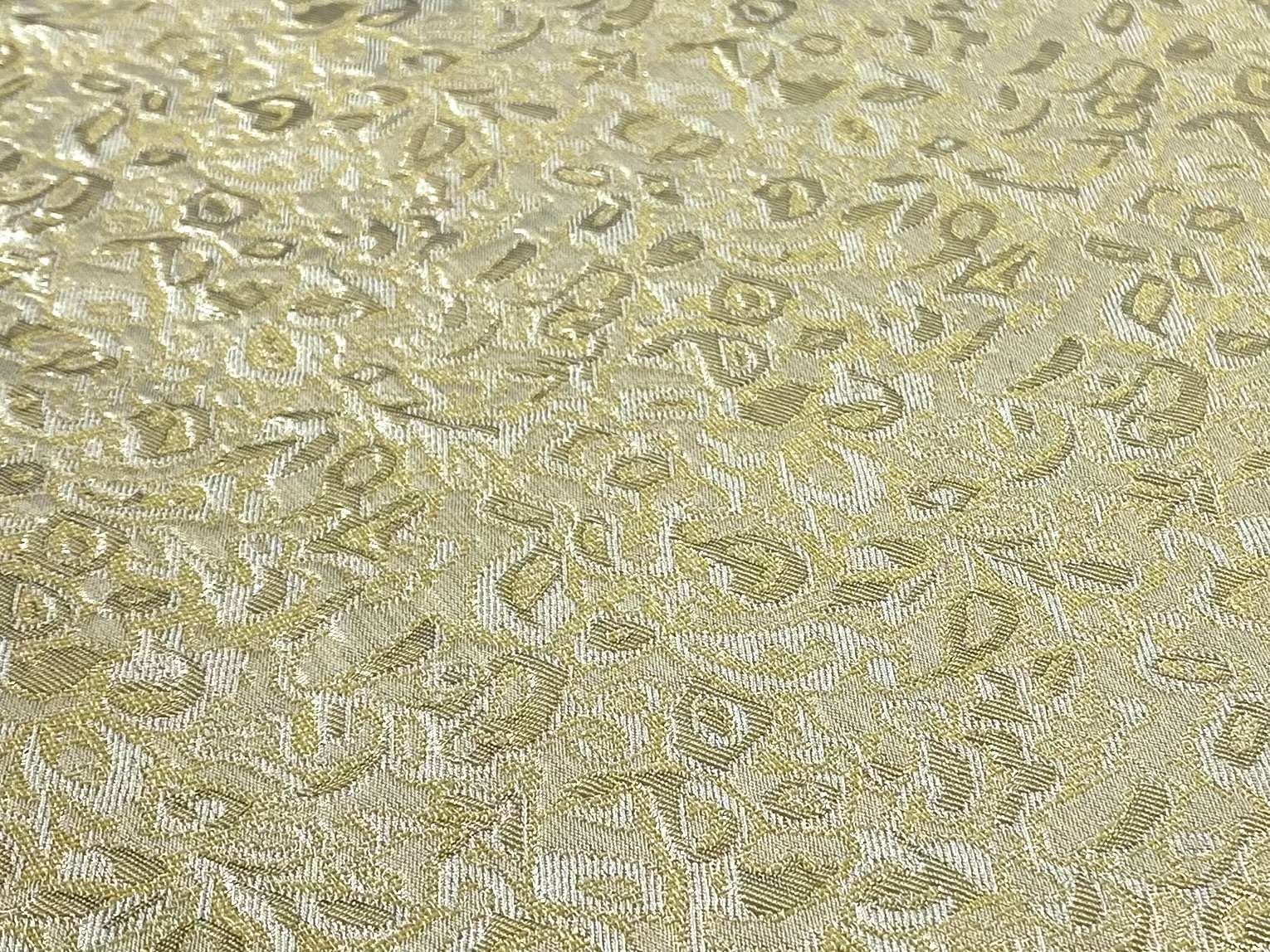 Metallic Brocade in Gold