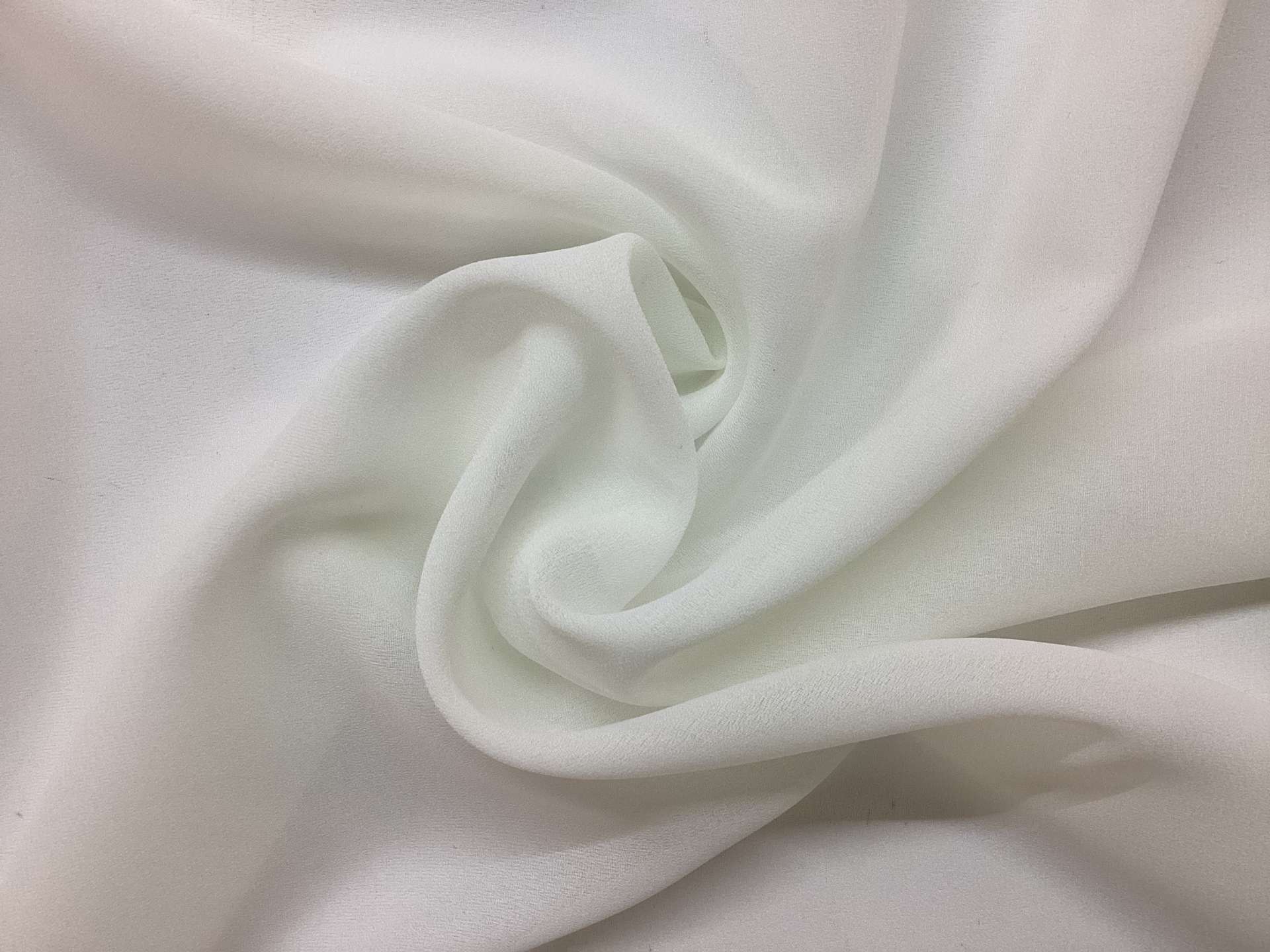 Polyester Double Georgette in Off White