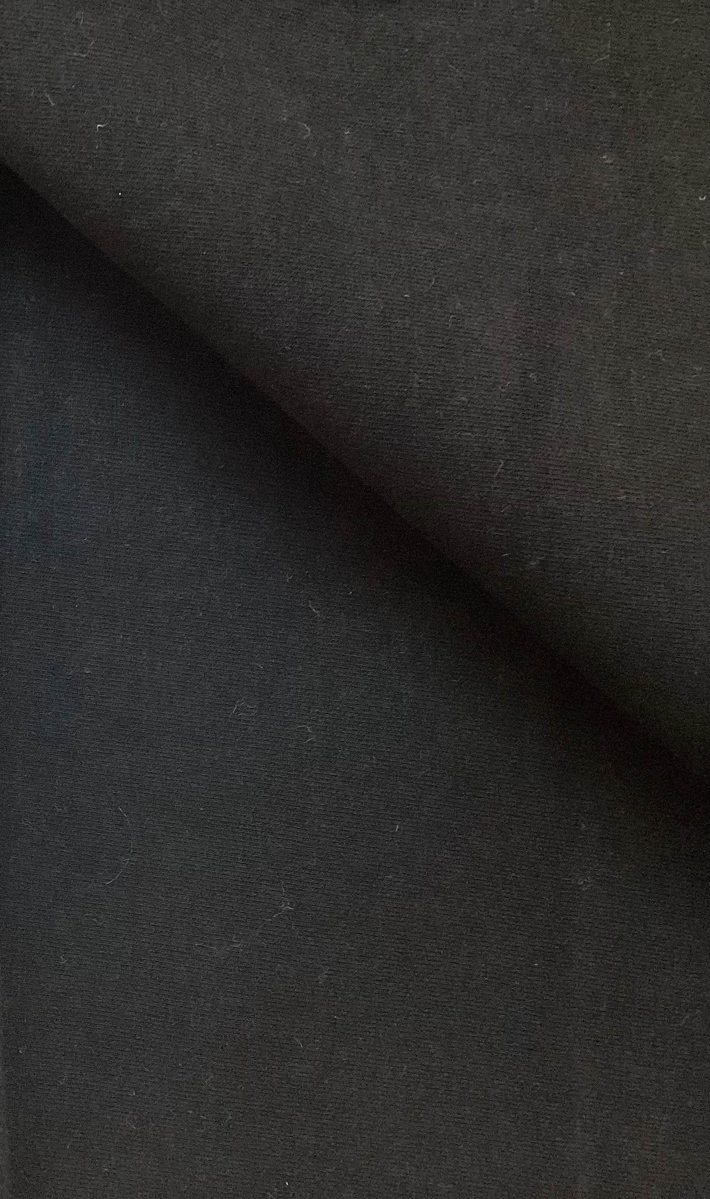 100% Cotton 4 Way Stretch Heavy French Terry Knit In Ebony