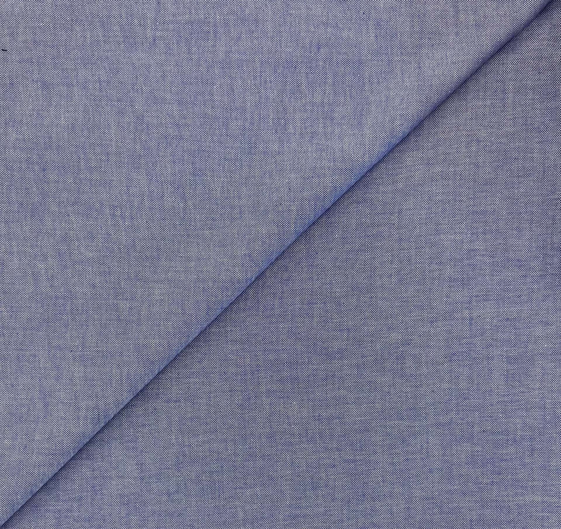 Cotton Pinpoint Oxford Shirting in Blue