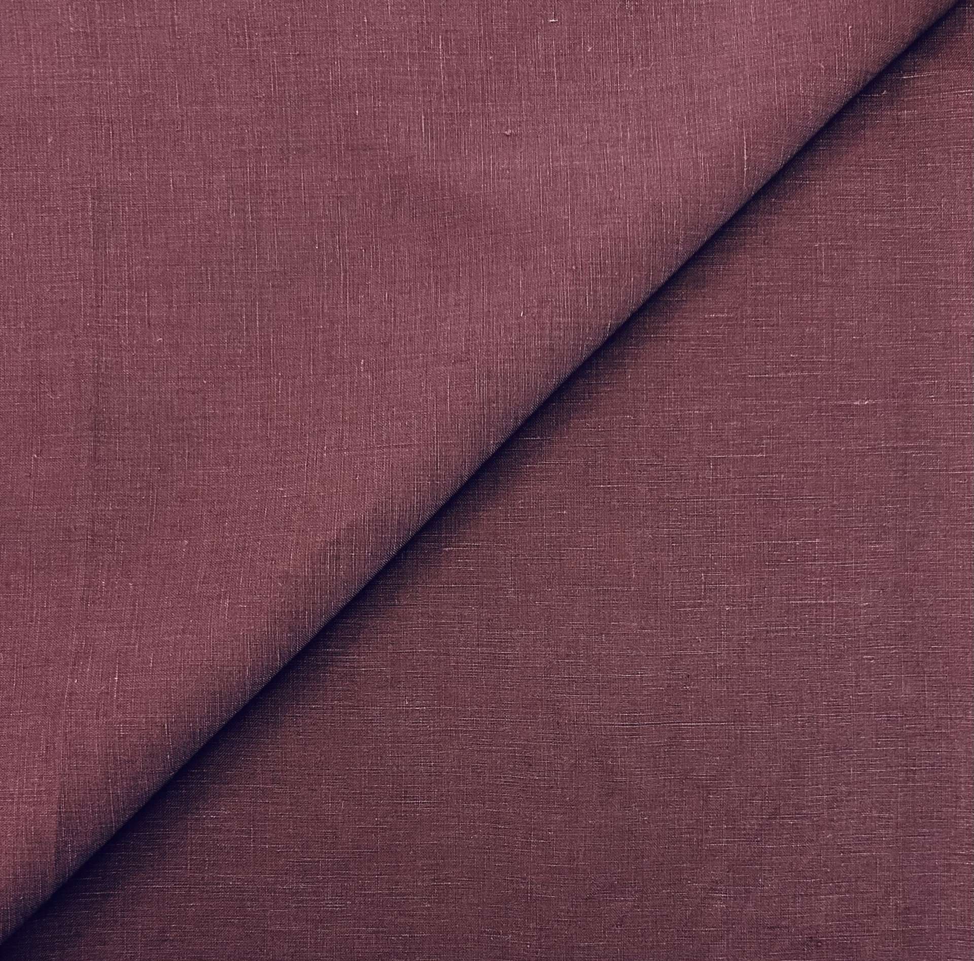Finest Irish Linen Suiting in Maroon