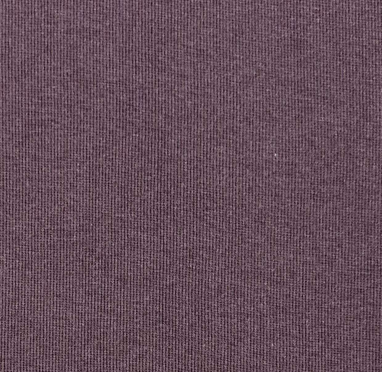 Bamboo Cotton Rib Knit in Grape