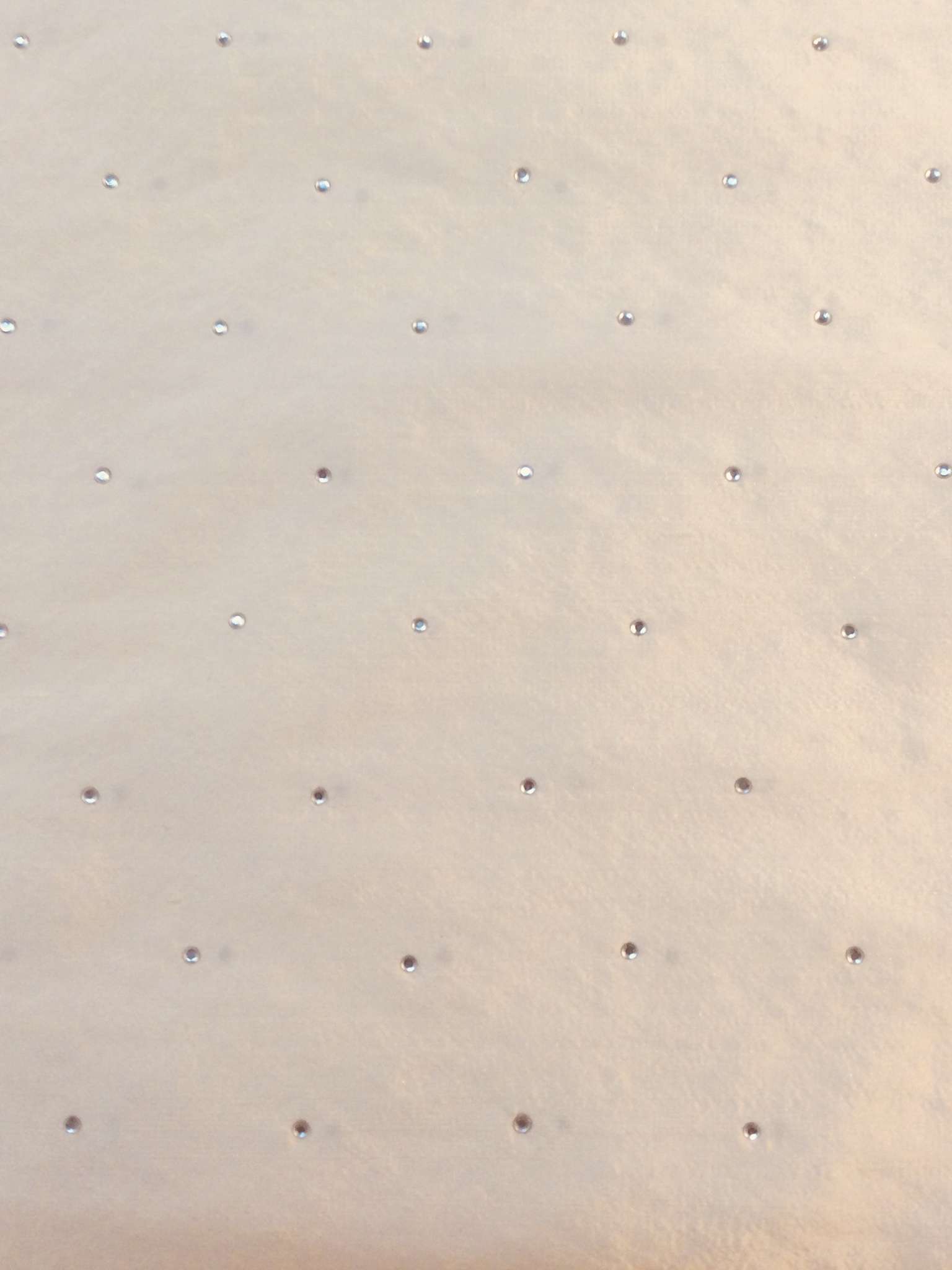 Rhinestones on Silk Shantung
