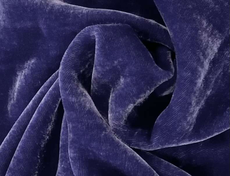 Silk and Rayon Velvet in Purple