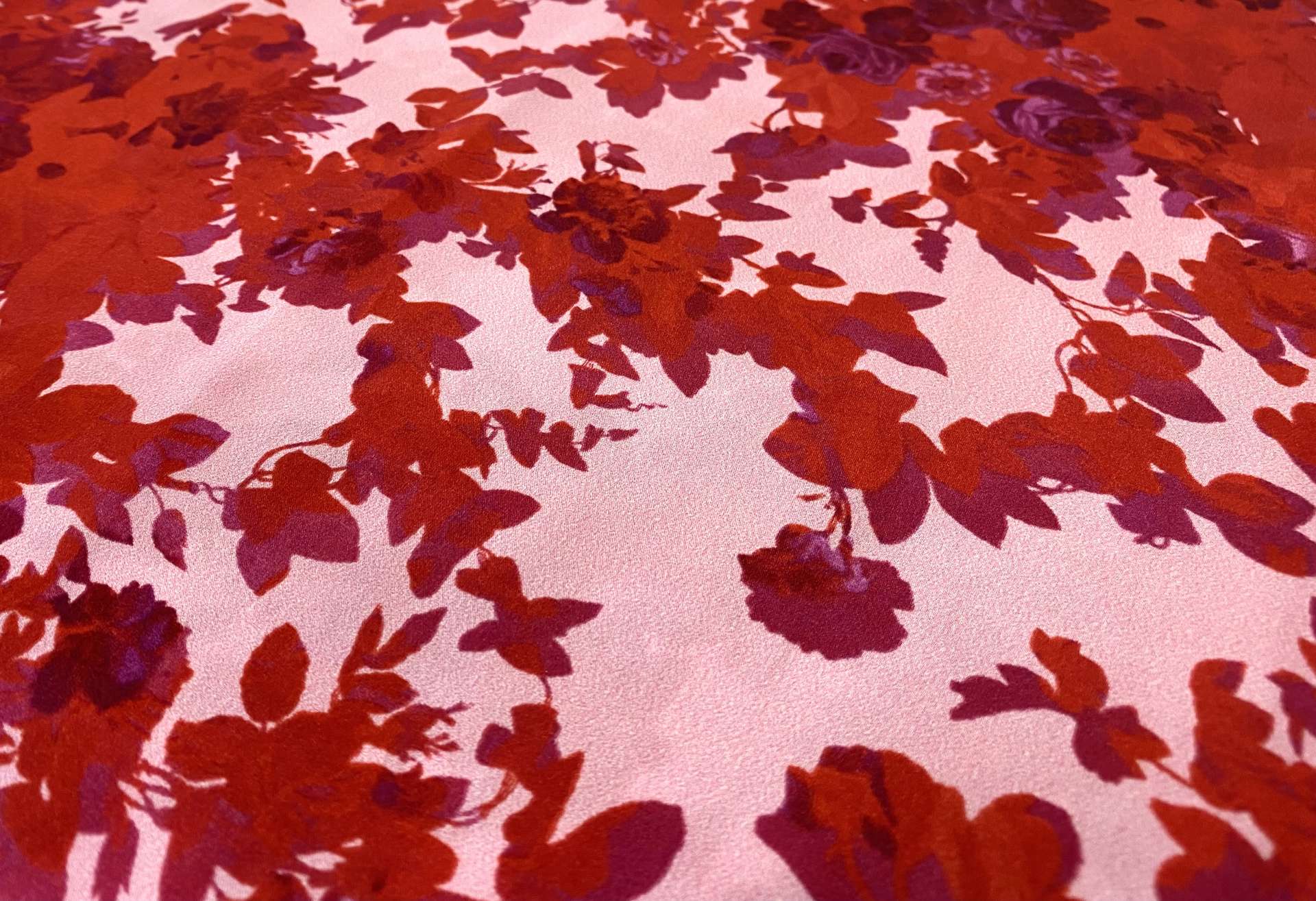 Made in Italy Floral Printed Silk Charmeuse