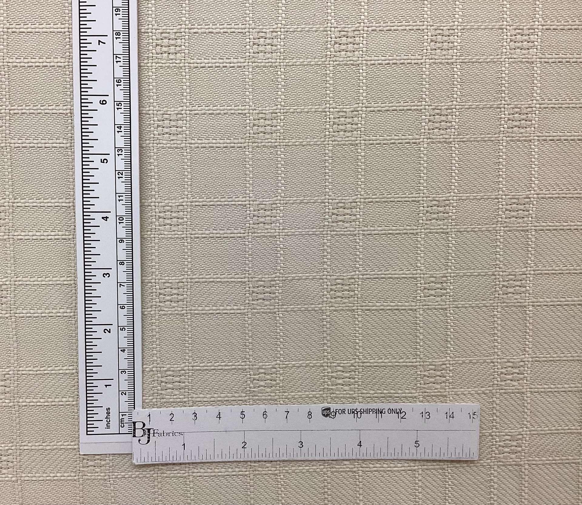 Wool & Cotton Tiles Pattern Tweed In Rice