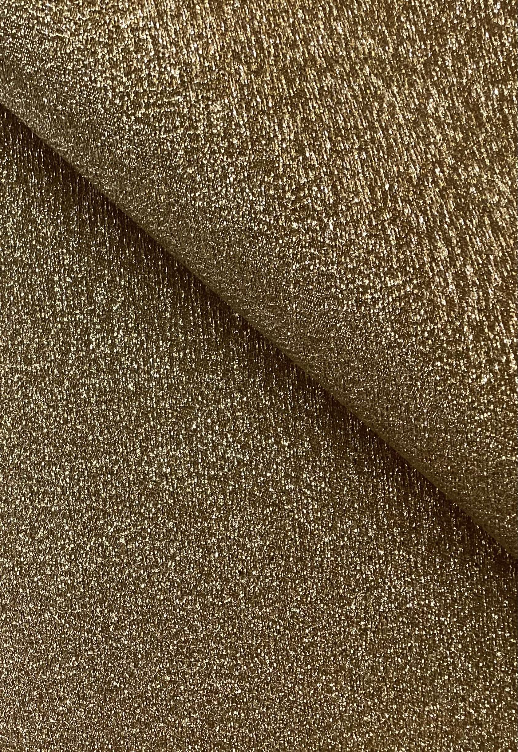 Silk Metallic Glimmer Jacquard Silver/Gold