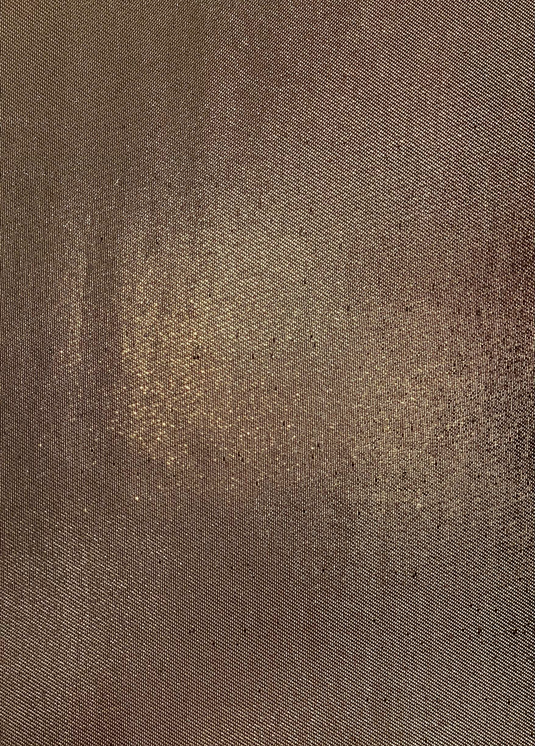 French Cotton Blend Iridescent Metallic Twill in Black and Gold