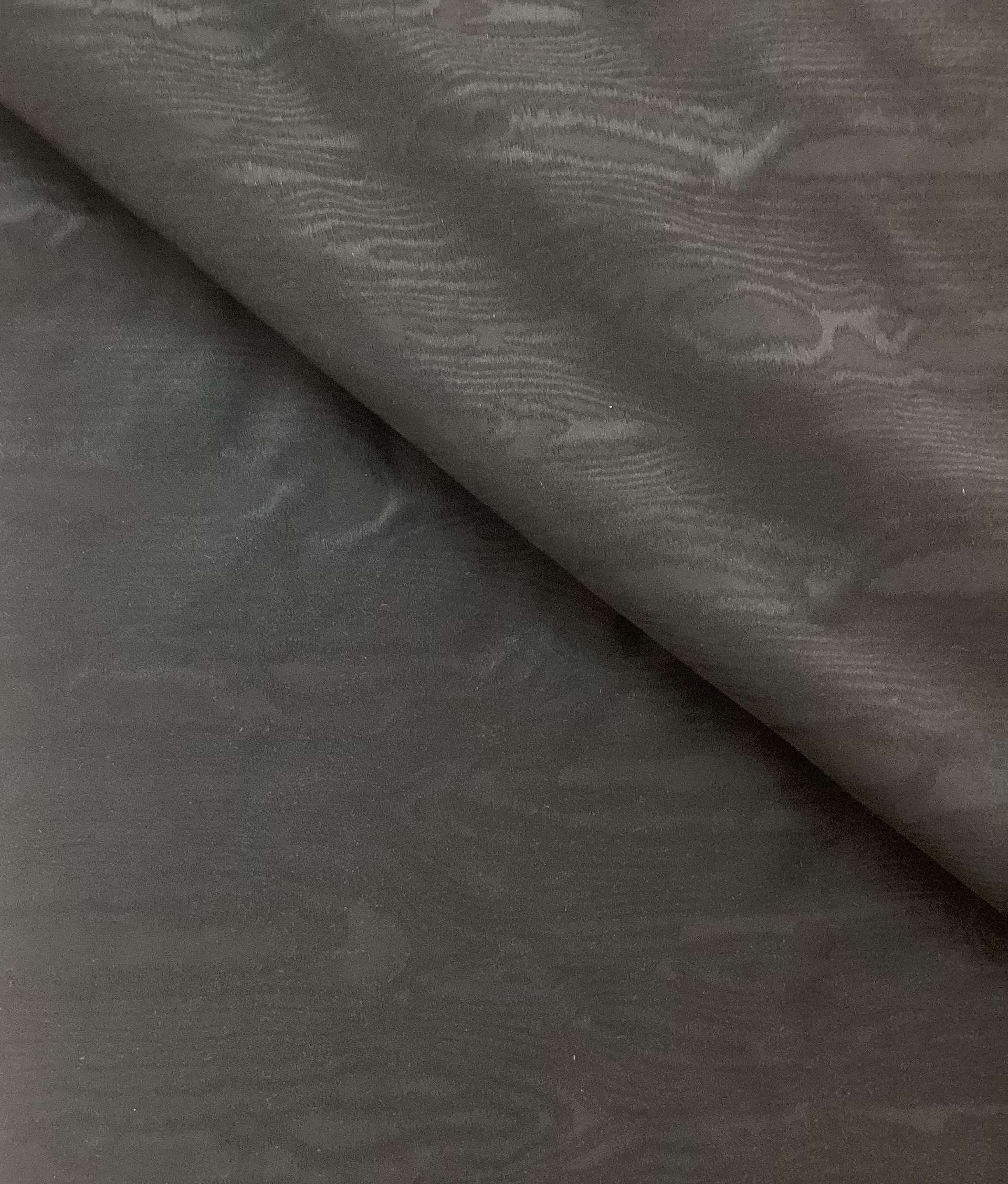 Italian Woven Moiré in Black