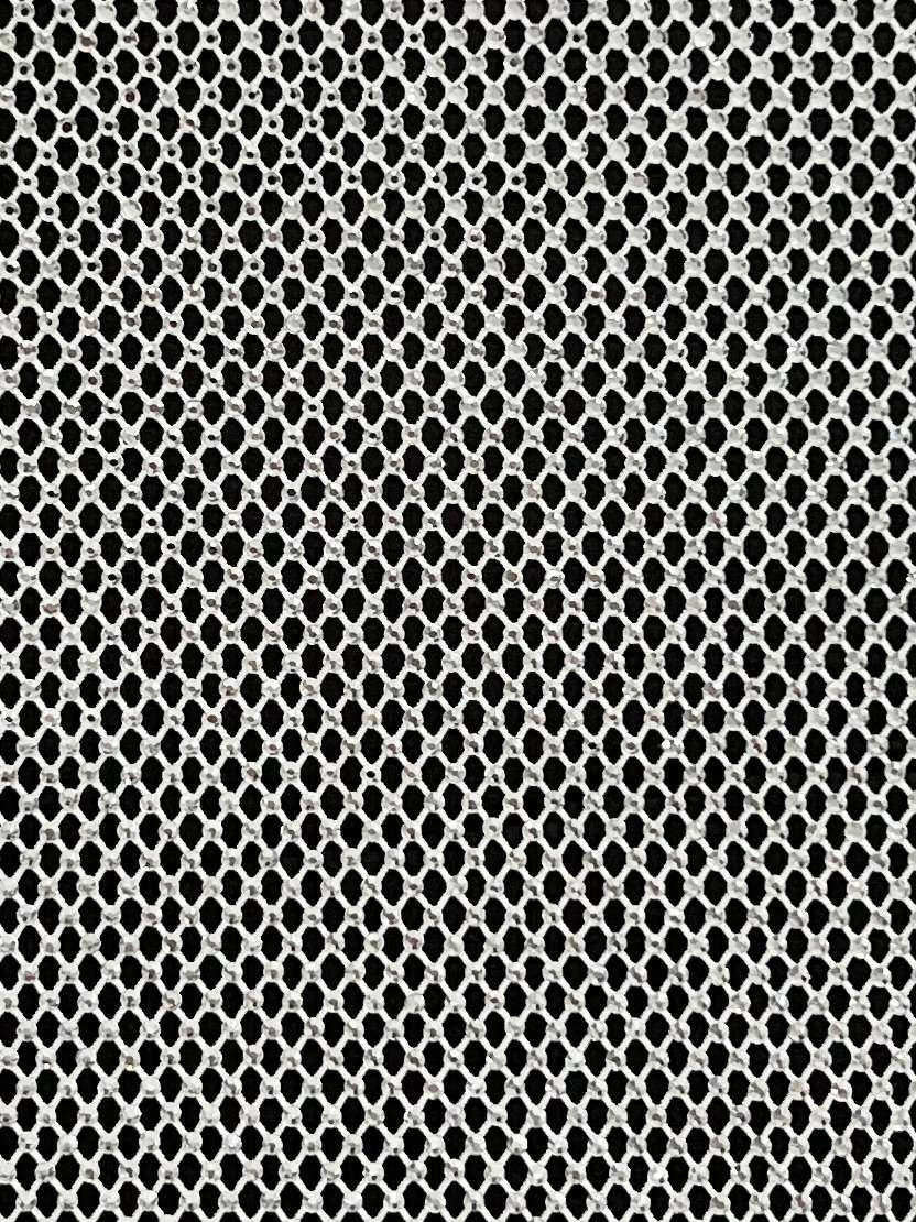 Made in Spain Micro Crystal Mesh in Silver
