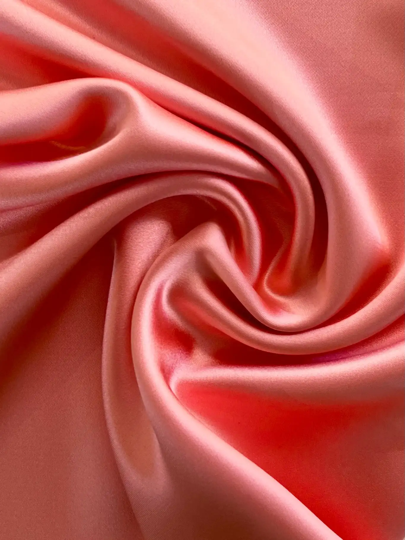  Silk Crepe Satin in Salmon (40 momme)