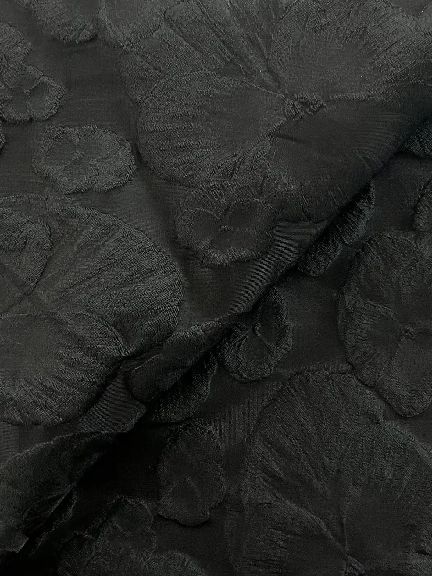 Made in Italy Floral Brocade in Black