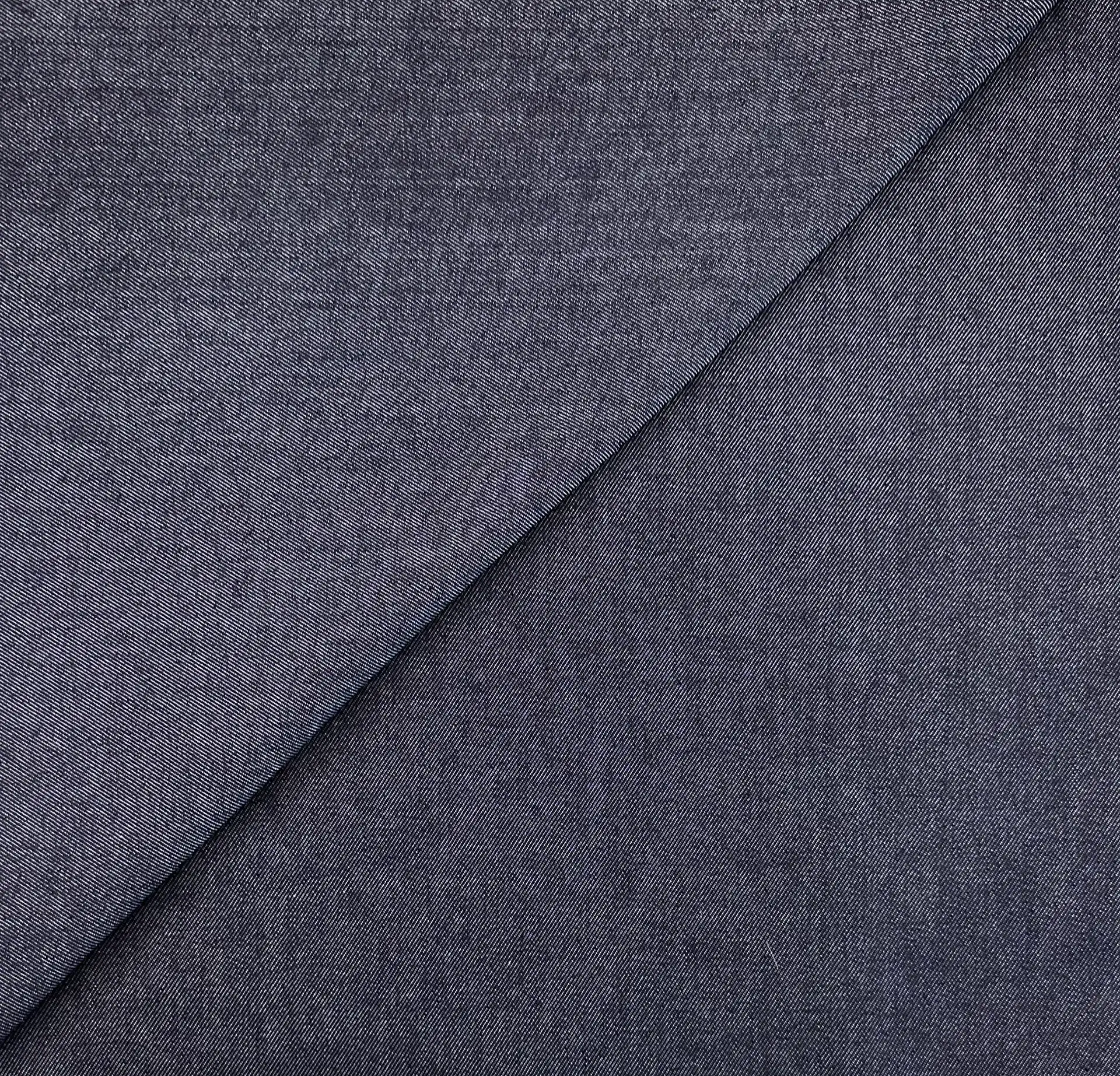 Stretch Cotton Denim in Navy