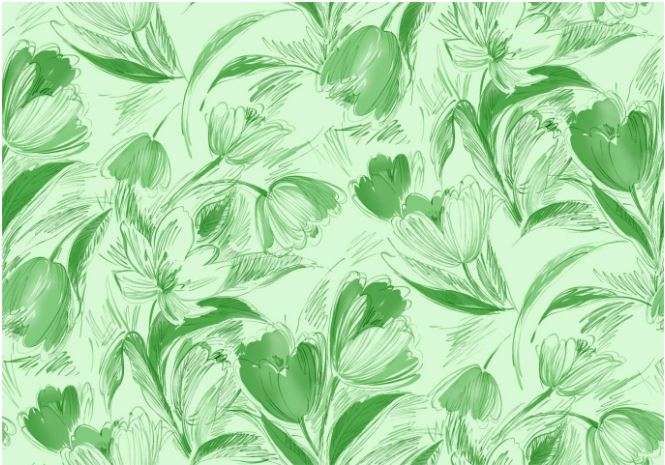 Printed Silk Satin Chiffon