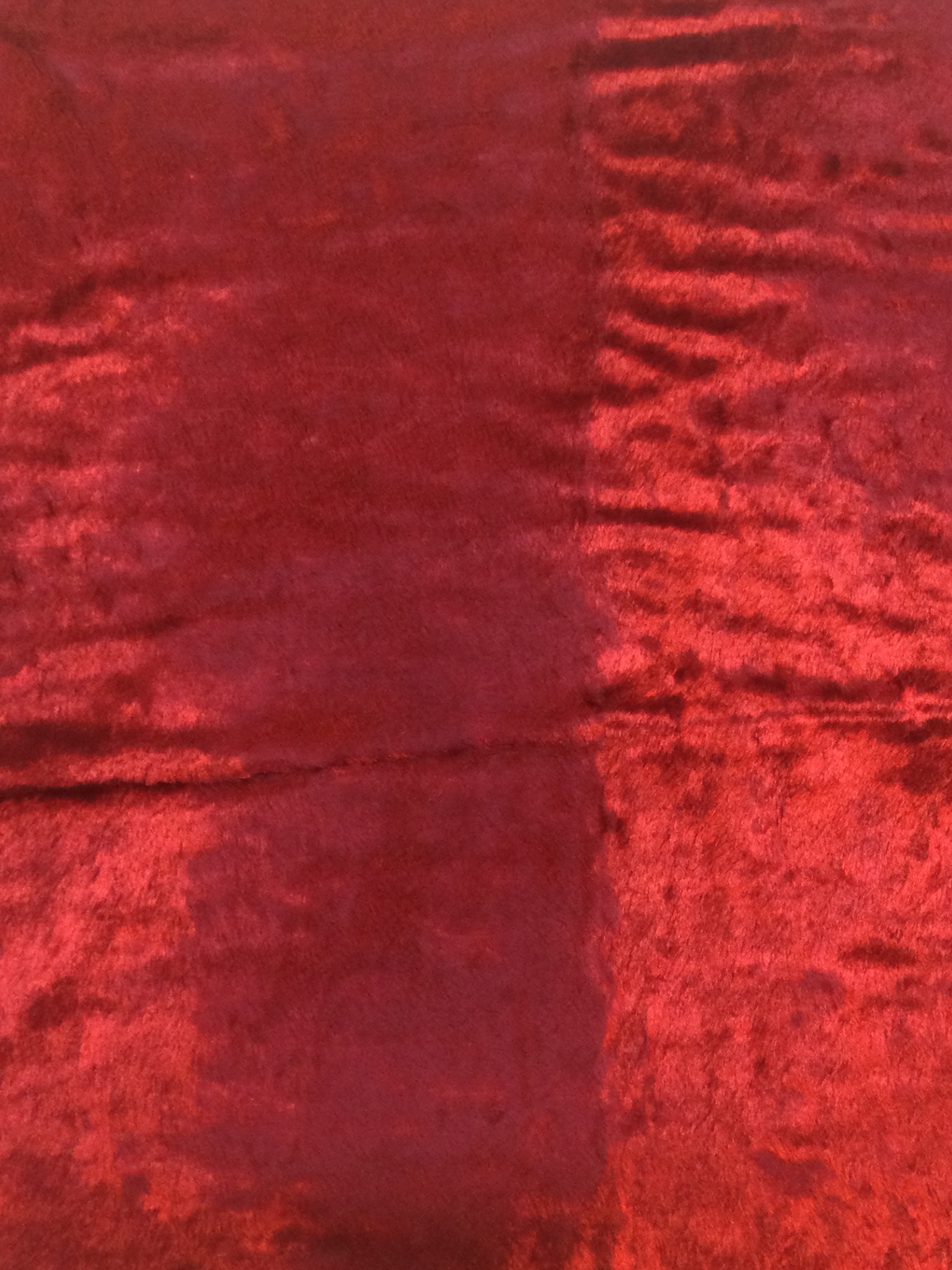 Panne' Velvet in Scarlet Red