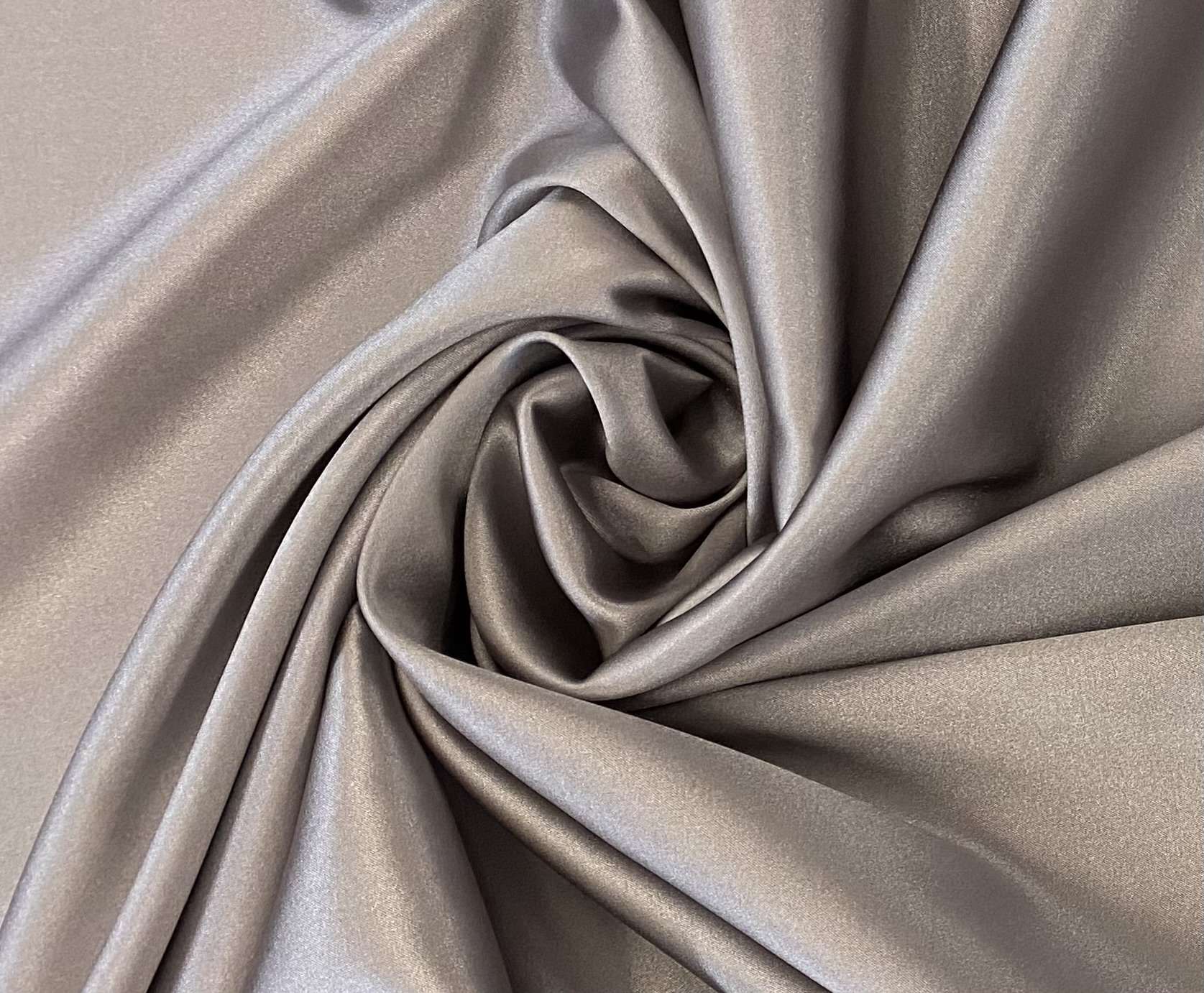 Stretch Silk Charmeuse in Amethyst Gray