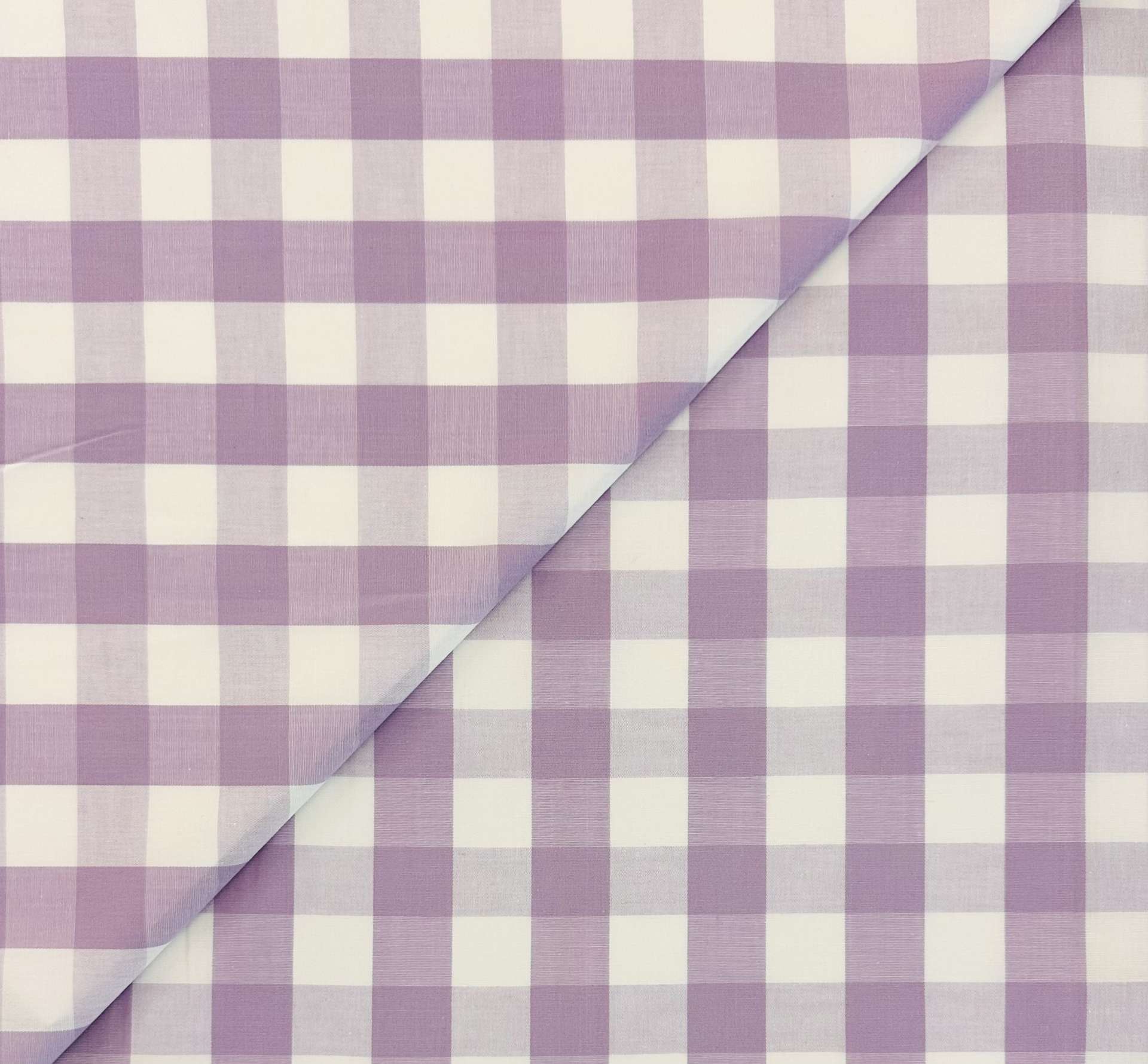 Sustainable Cotton 1" Check in Lavender