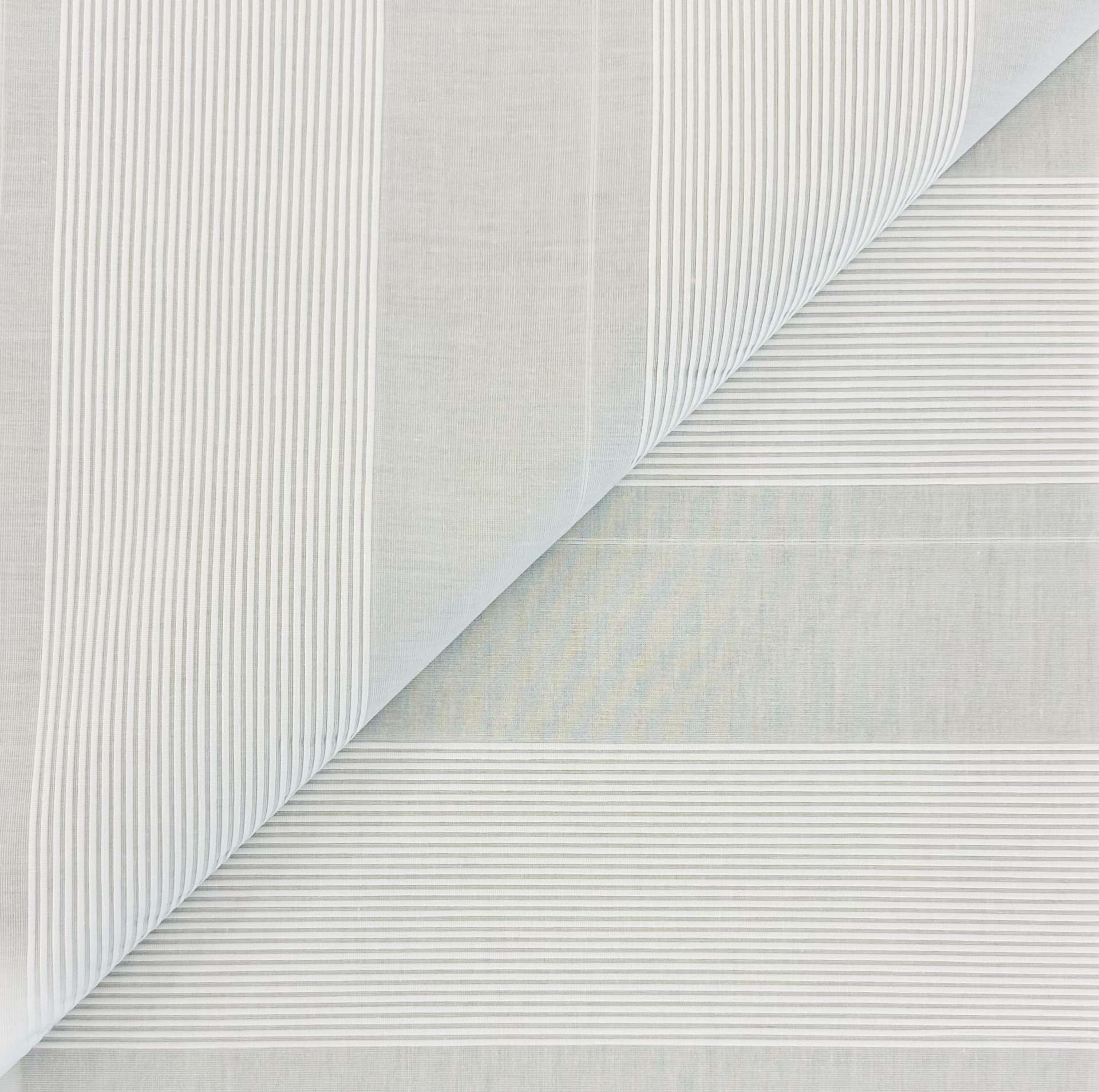 Swiss Cotton Tuxedo Pleat Shirting in White 