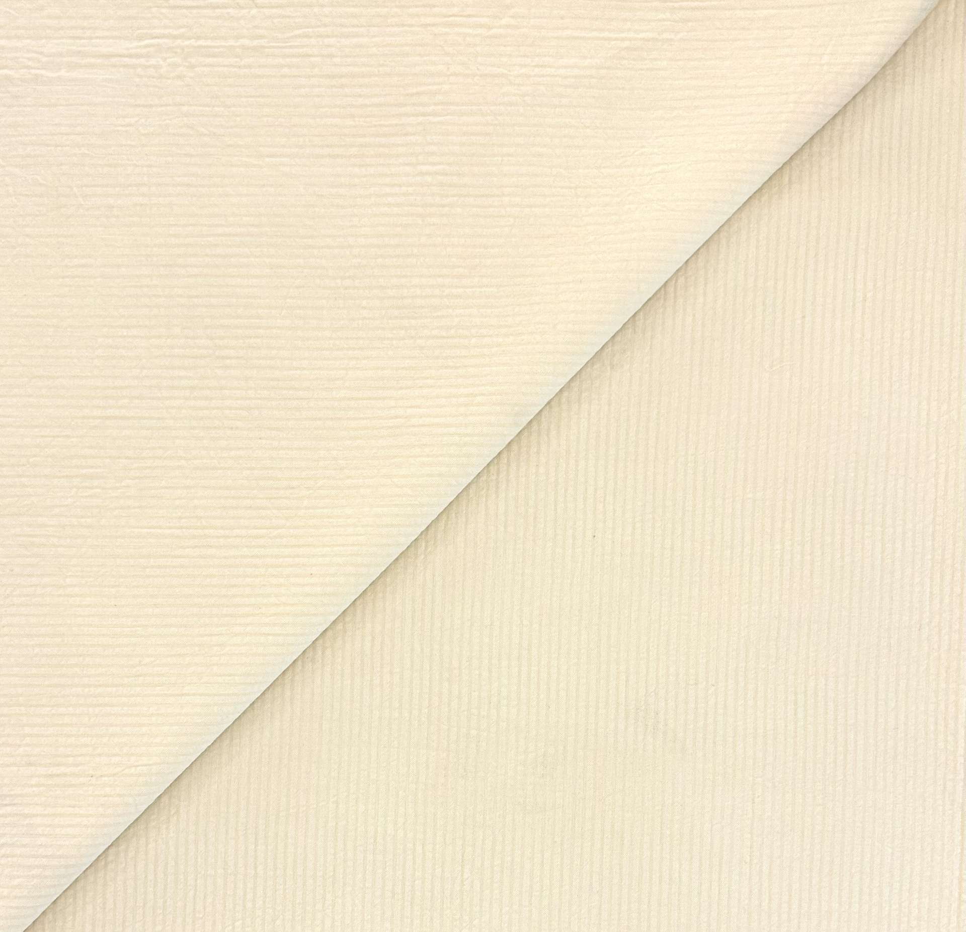 Imported Sustainable Cotton Seersucker in Butter