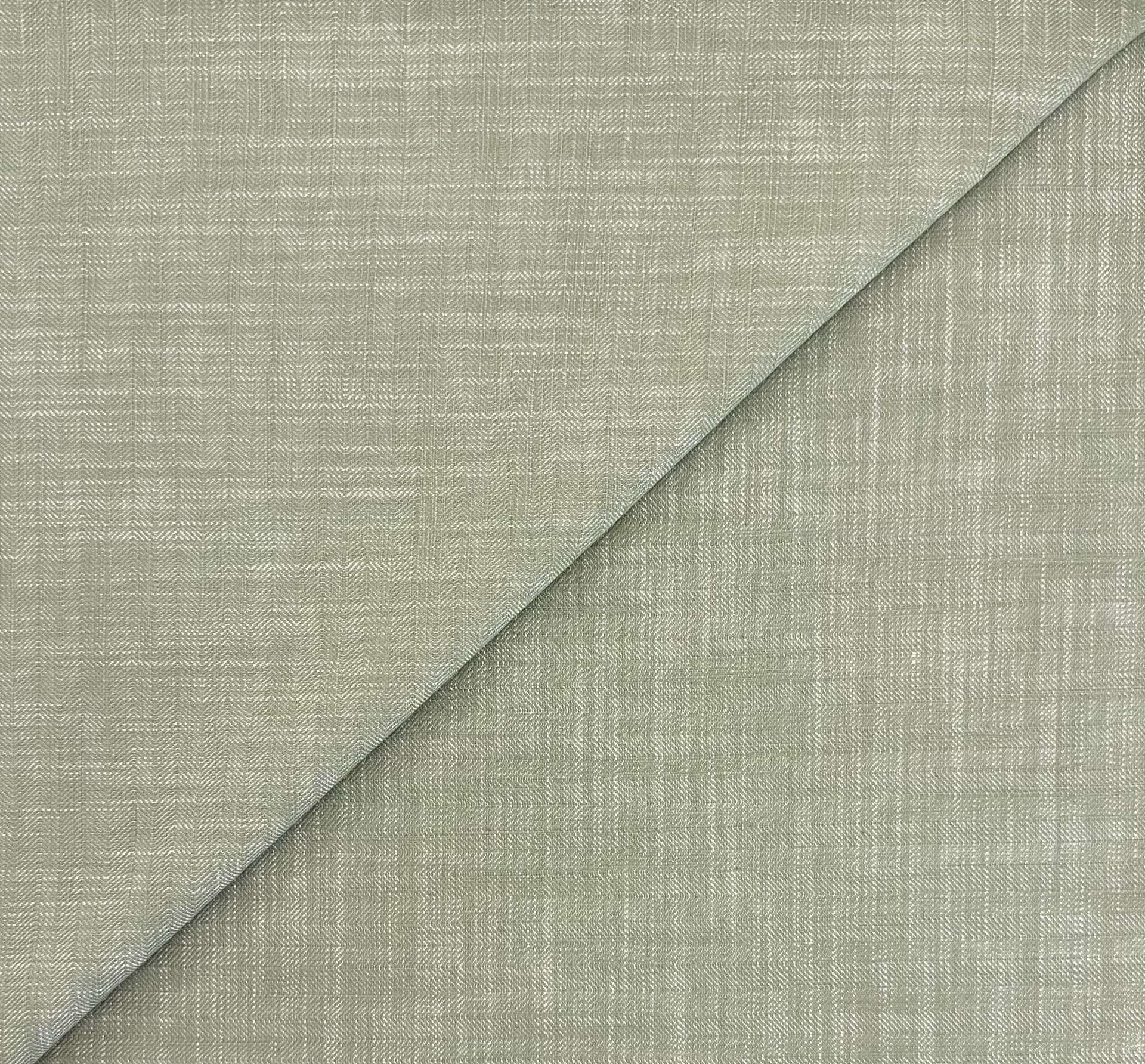 Sustainable Cotton Dobby Herringbone in Basil Green