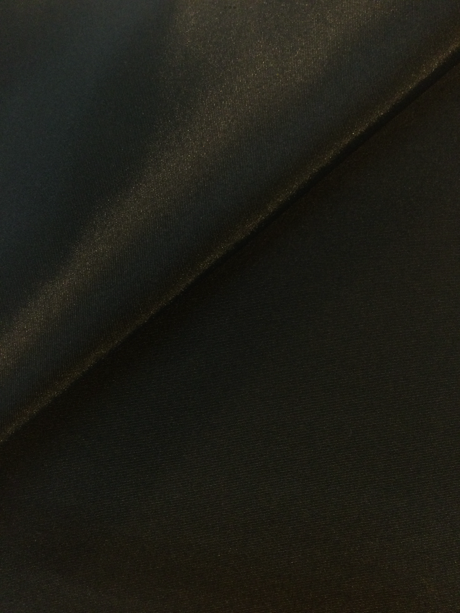 Polyester Bengaline Faille in Jet Black