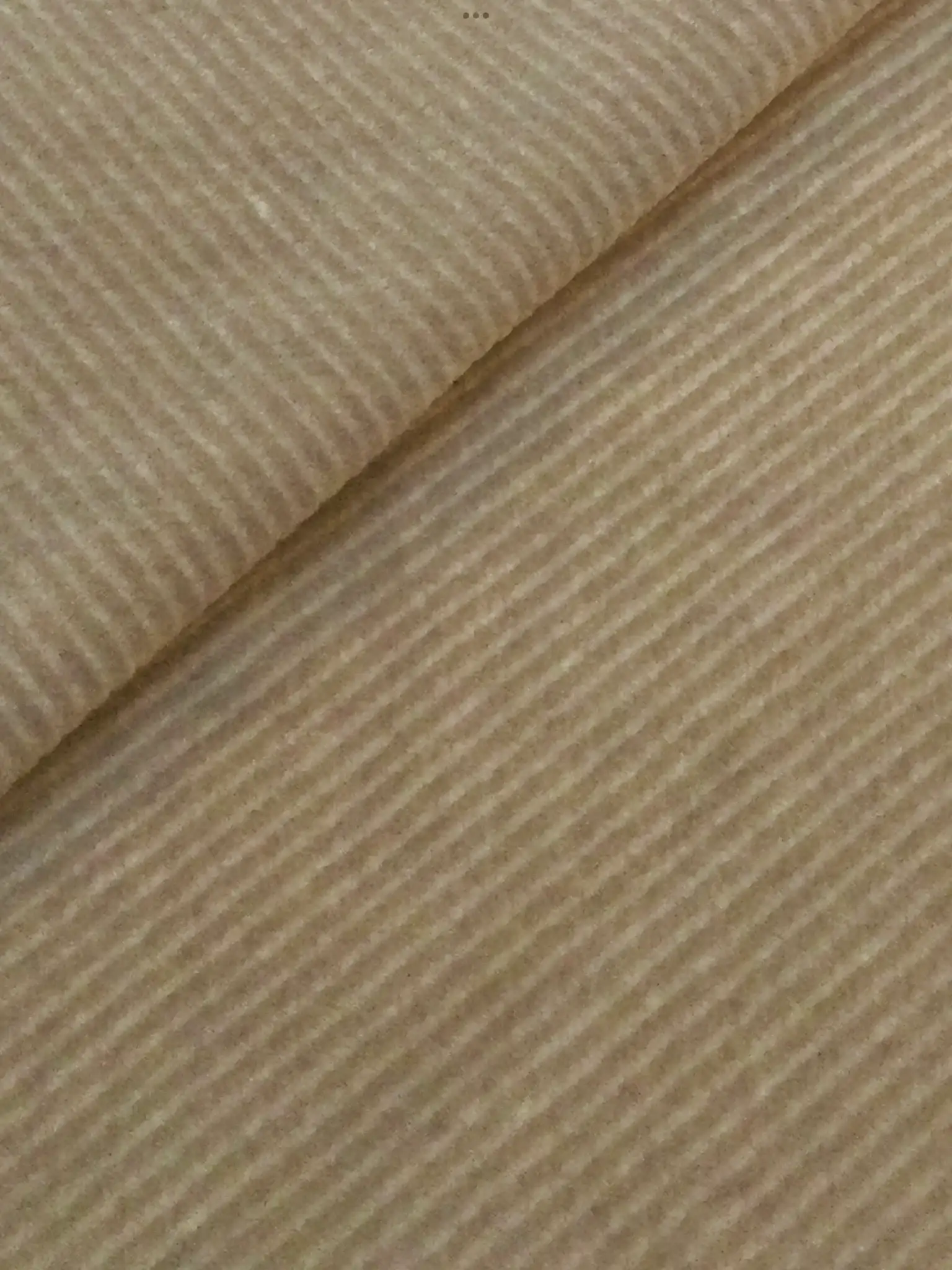 Made in Italy Cotton Velvet in Beige Twill