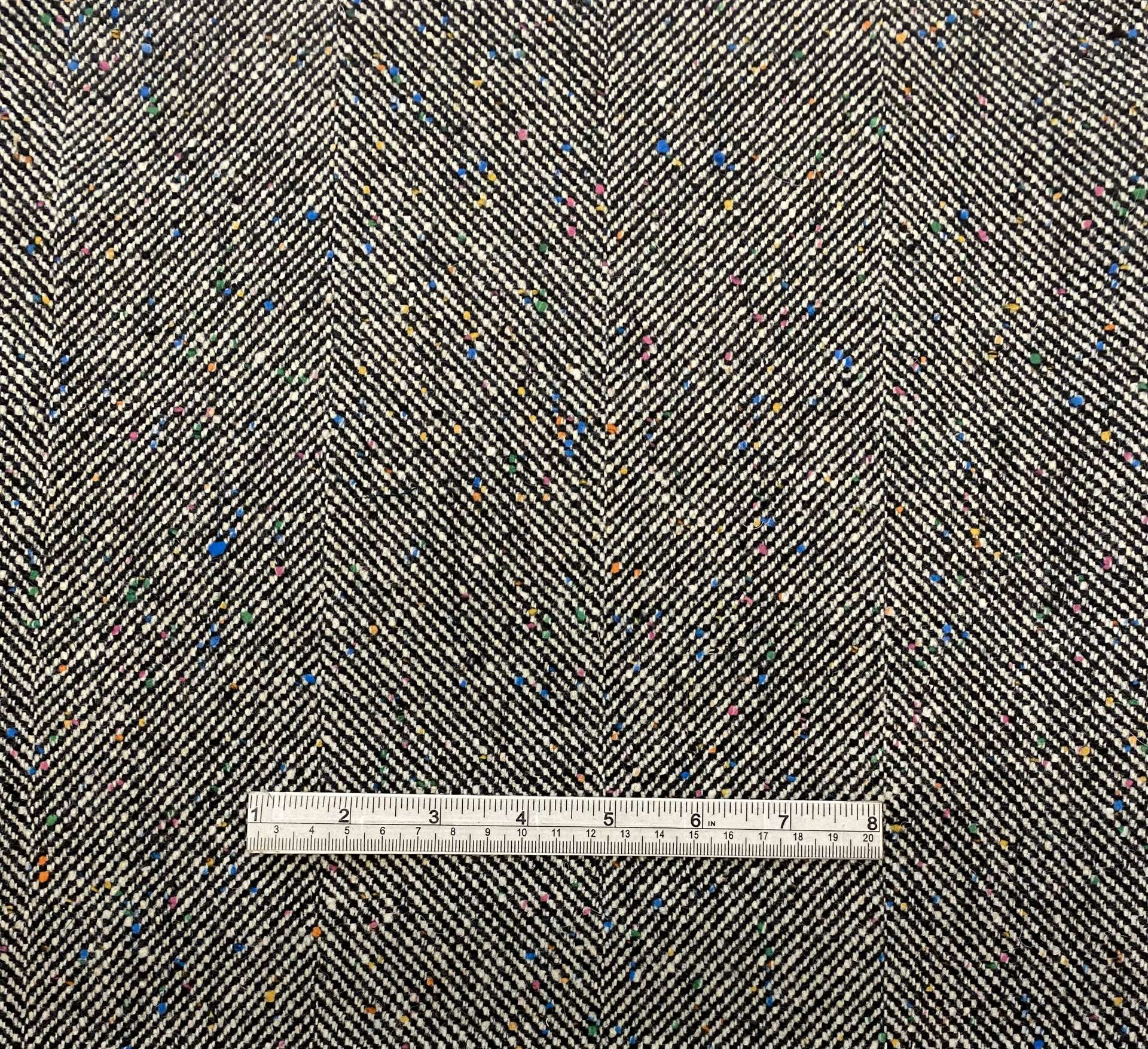 Wool Herringbone Donegal Tweed